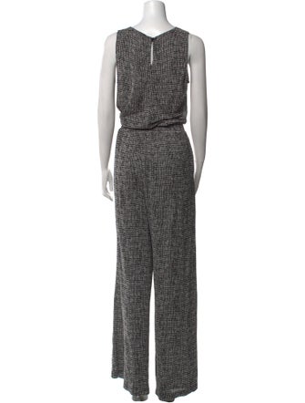Max Mara Printed Scoop Neck Jumpsuit