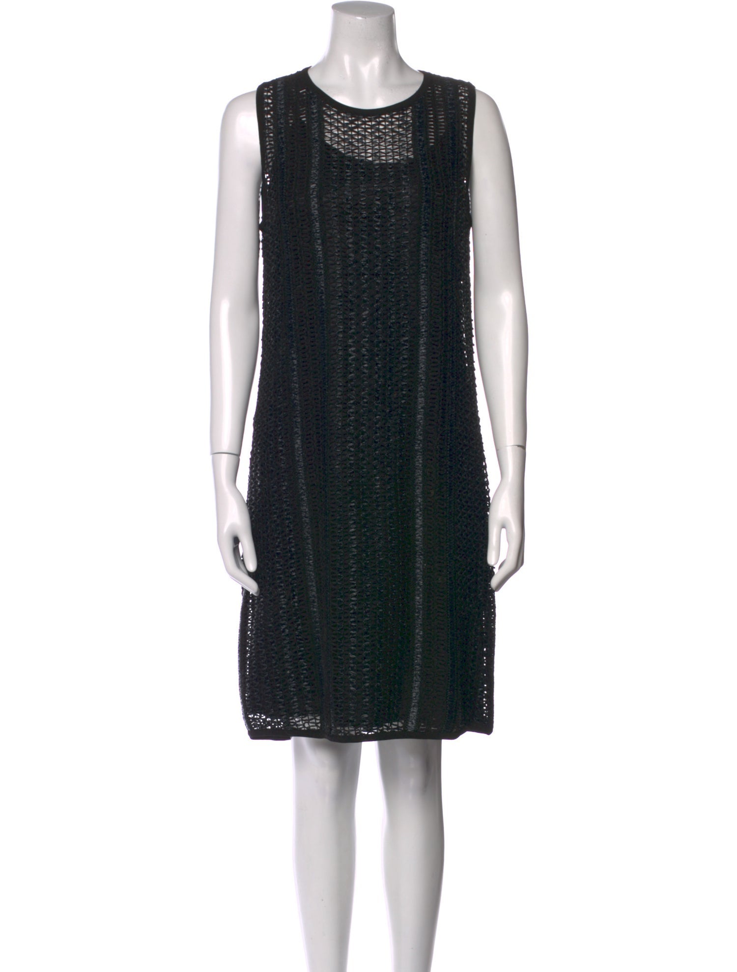 Max Mara Crew Neck Knee-Length Dress
