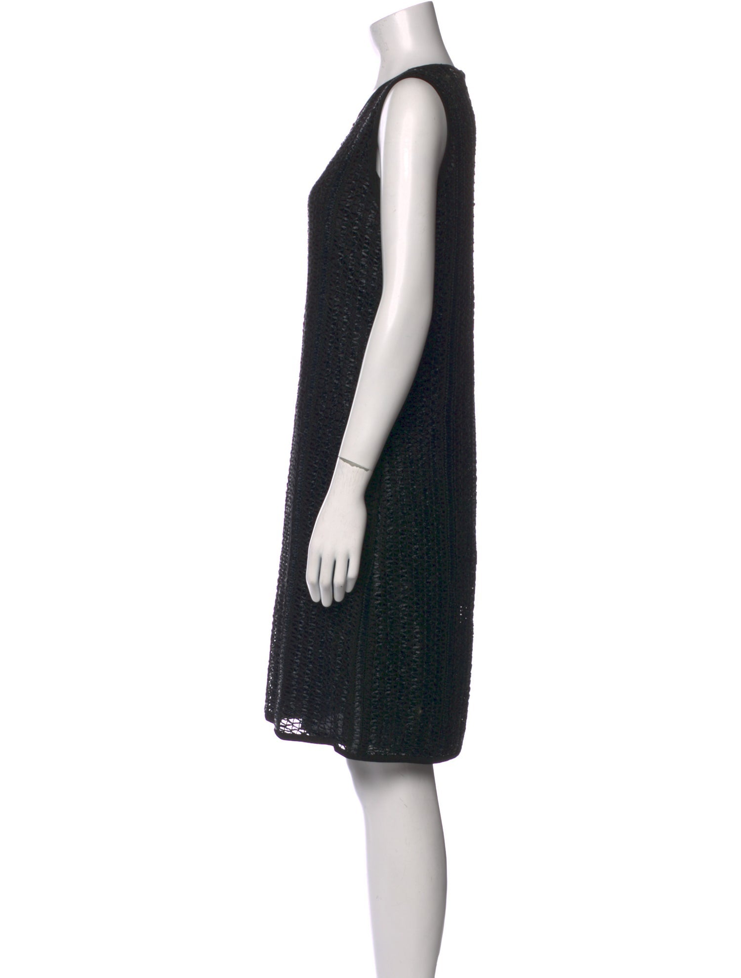 Max Mara Crew Neck Knee-Length Dress