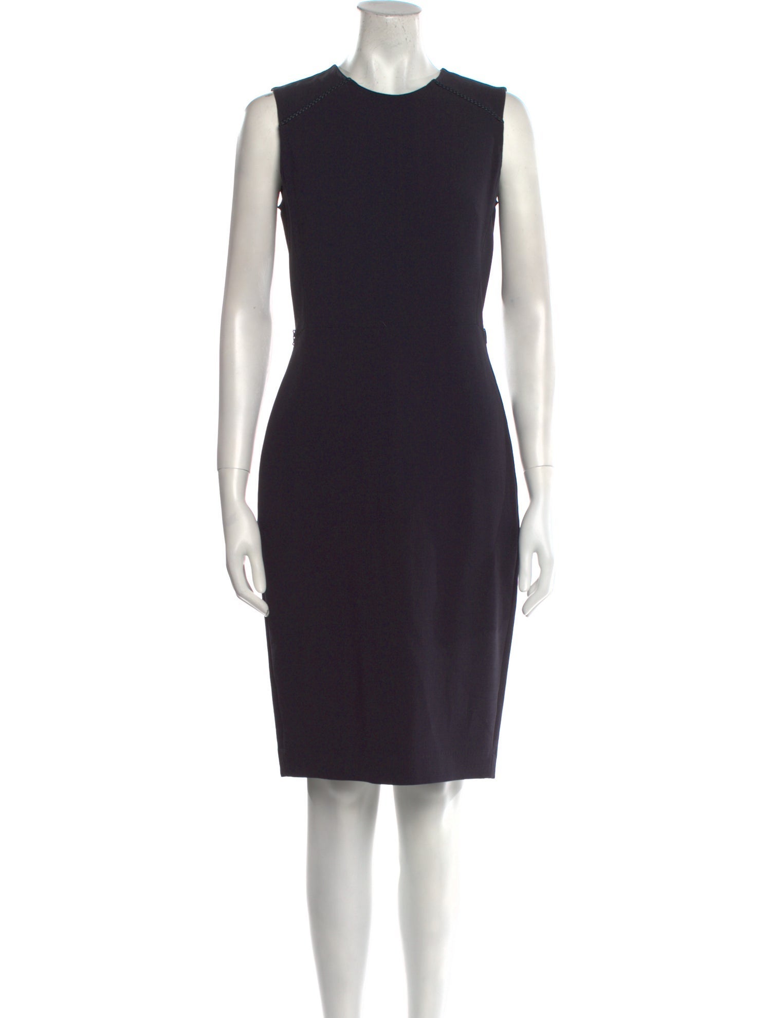 Max Mara Crew Neck Knee-Length Dress