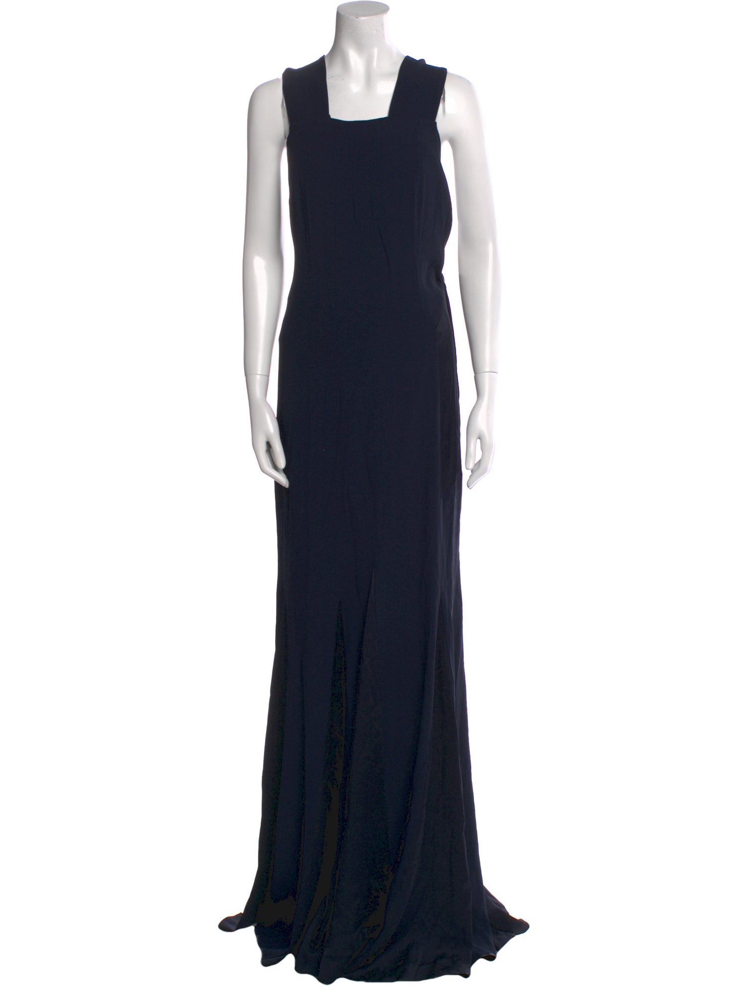 Max Mara Square Neckline Long Dress