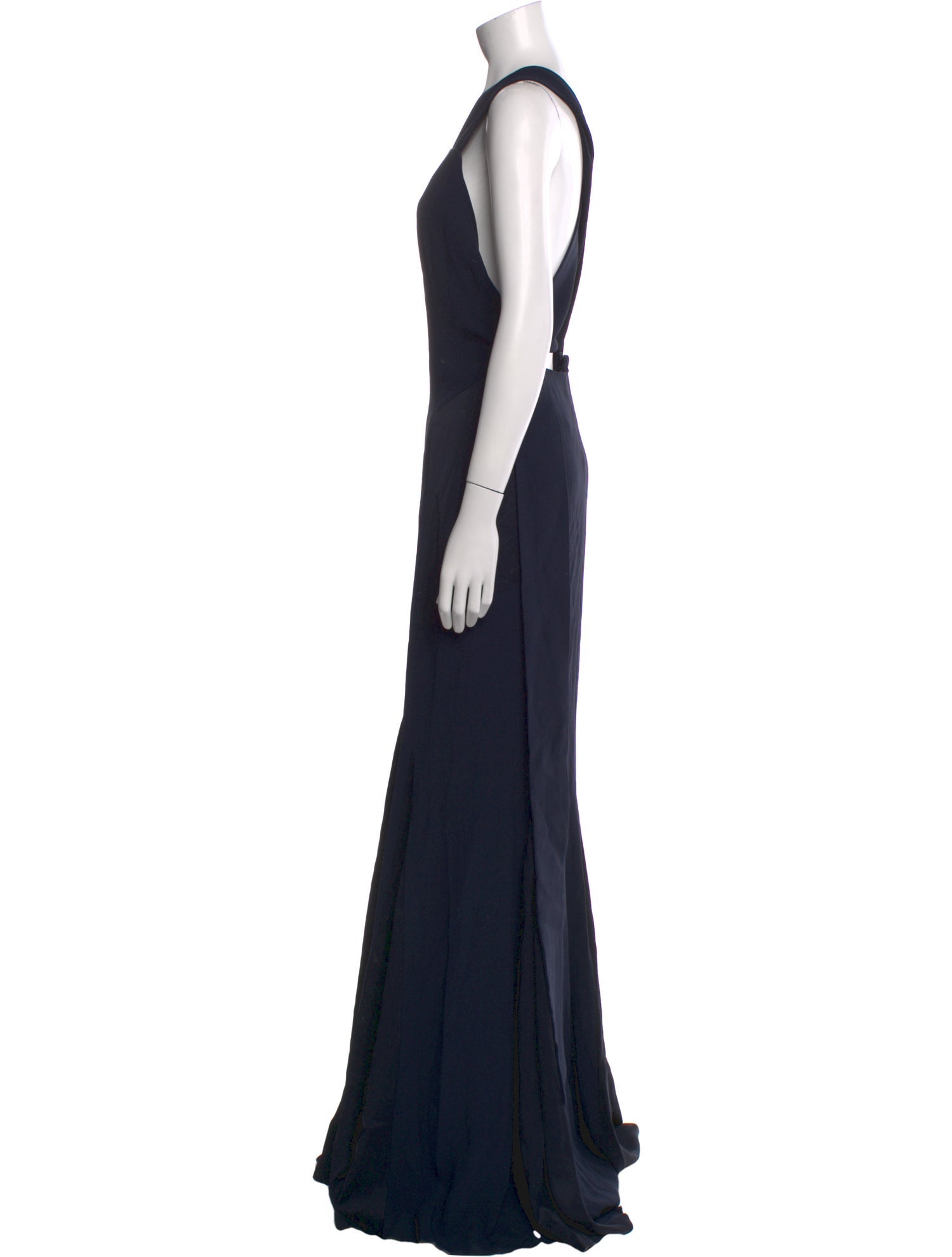Max Mara Square Neckline Long Dress