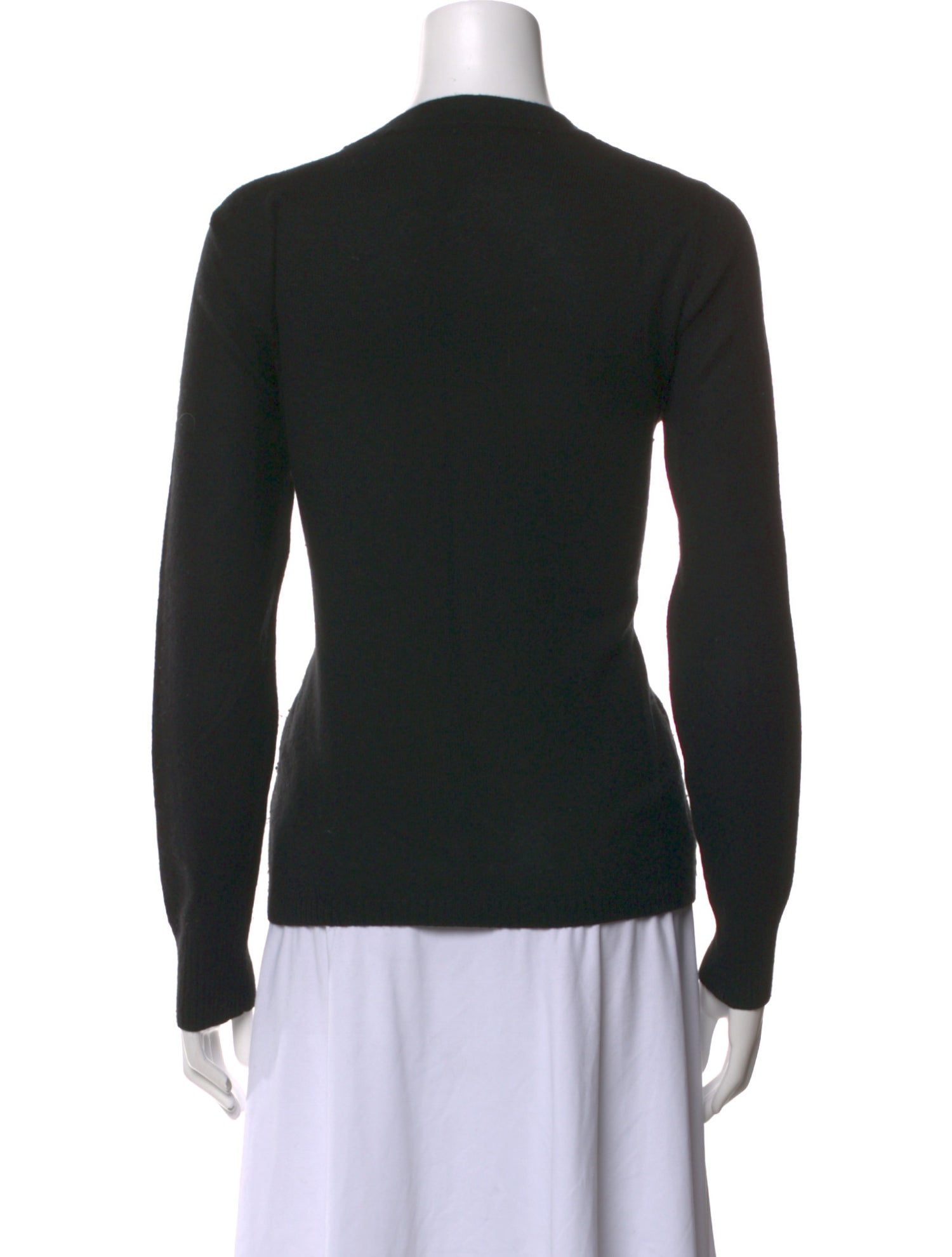 Max Mara Wool Polka Dot Print Sweater