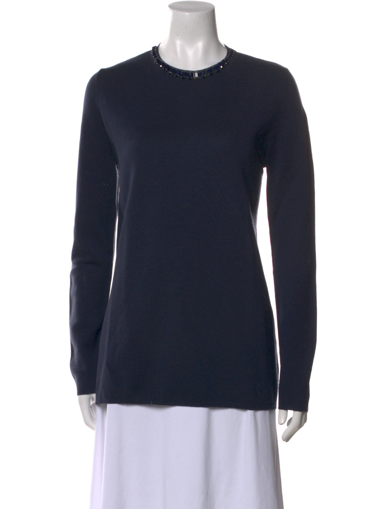Max Mara Virgin Wool Crew Neck Sweater
