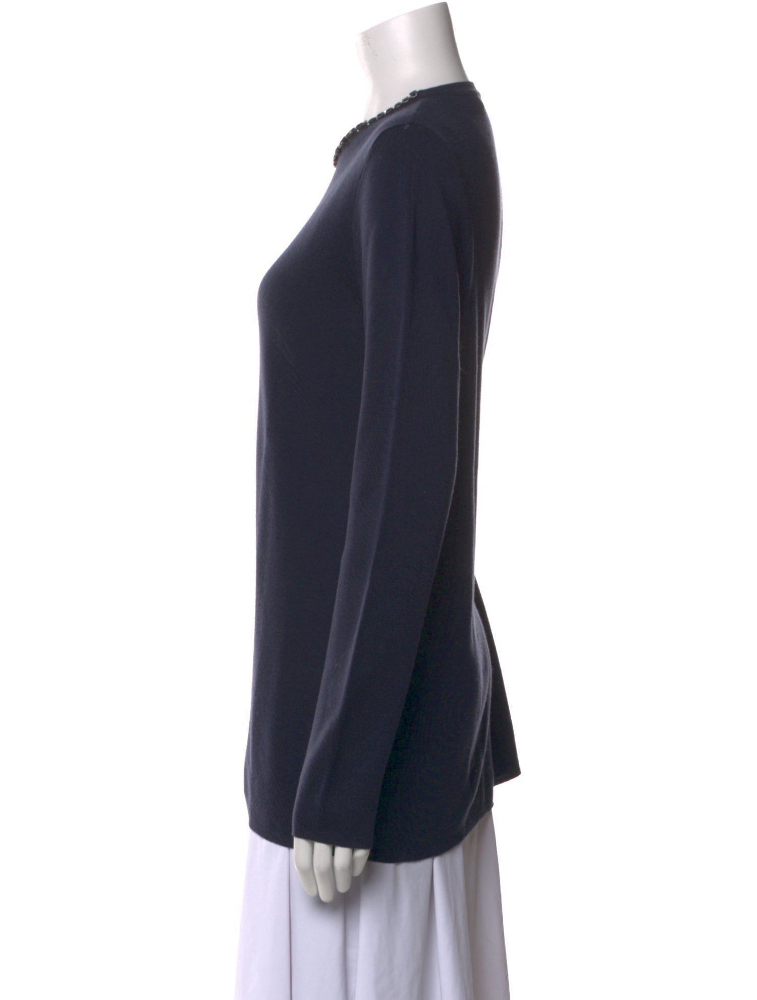 Max Mara Virgin Wool Crew Neck Sweater