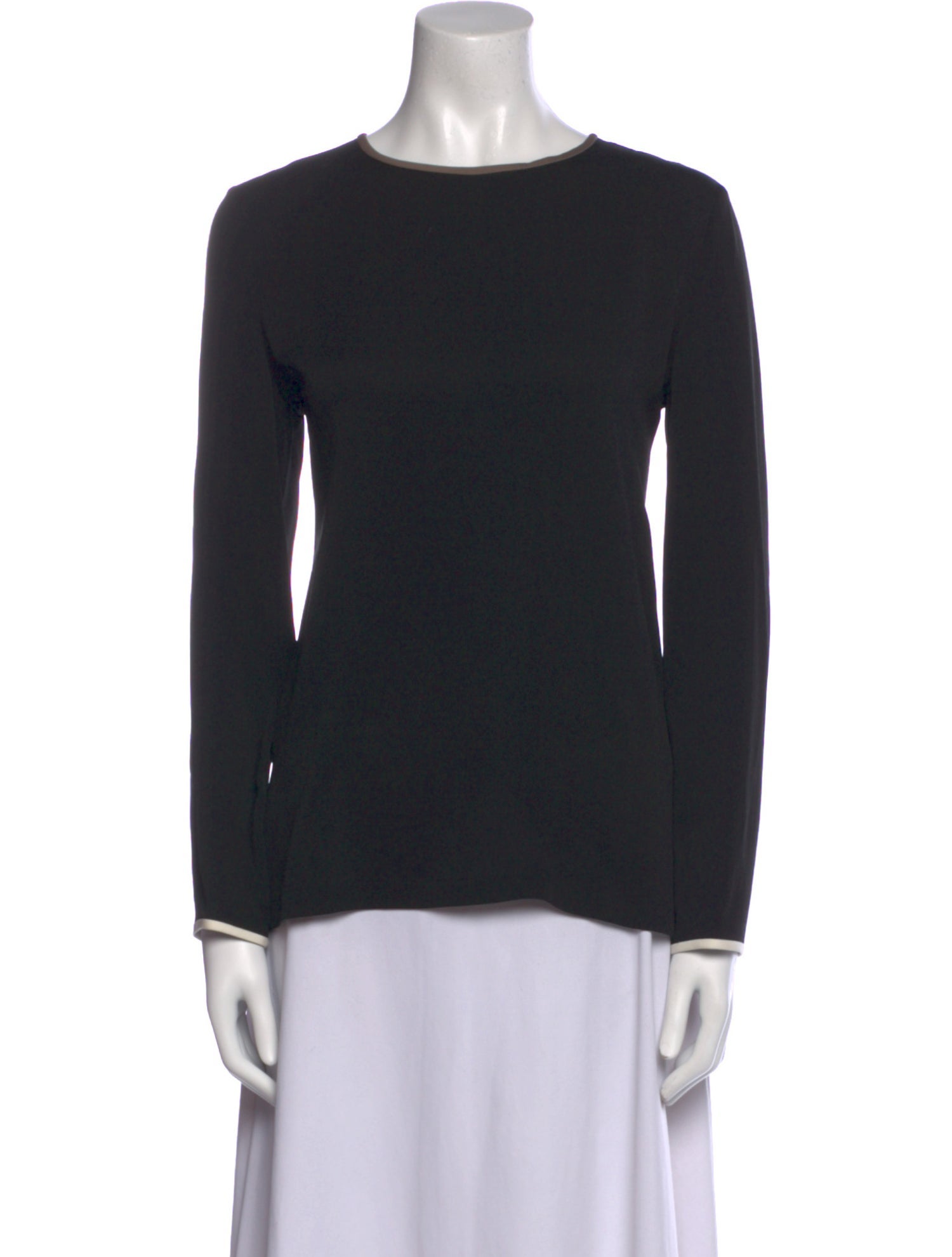 Max Mara Silk Bateau Neckline Sweatshirt