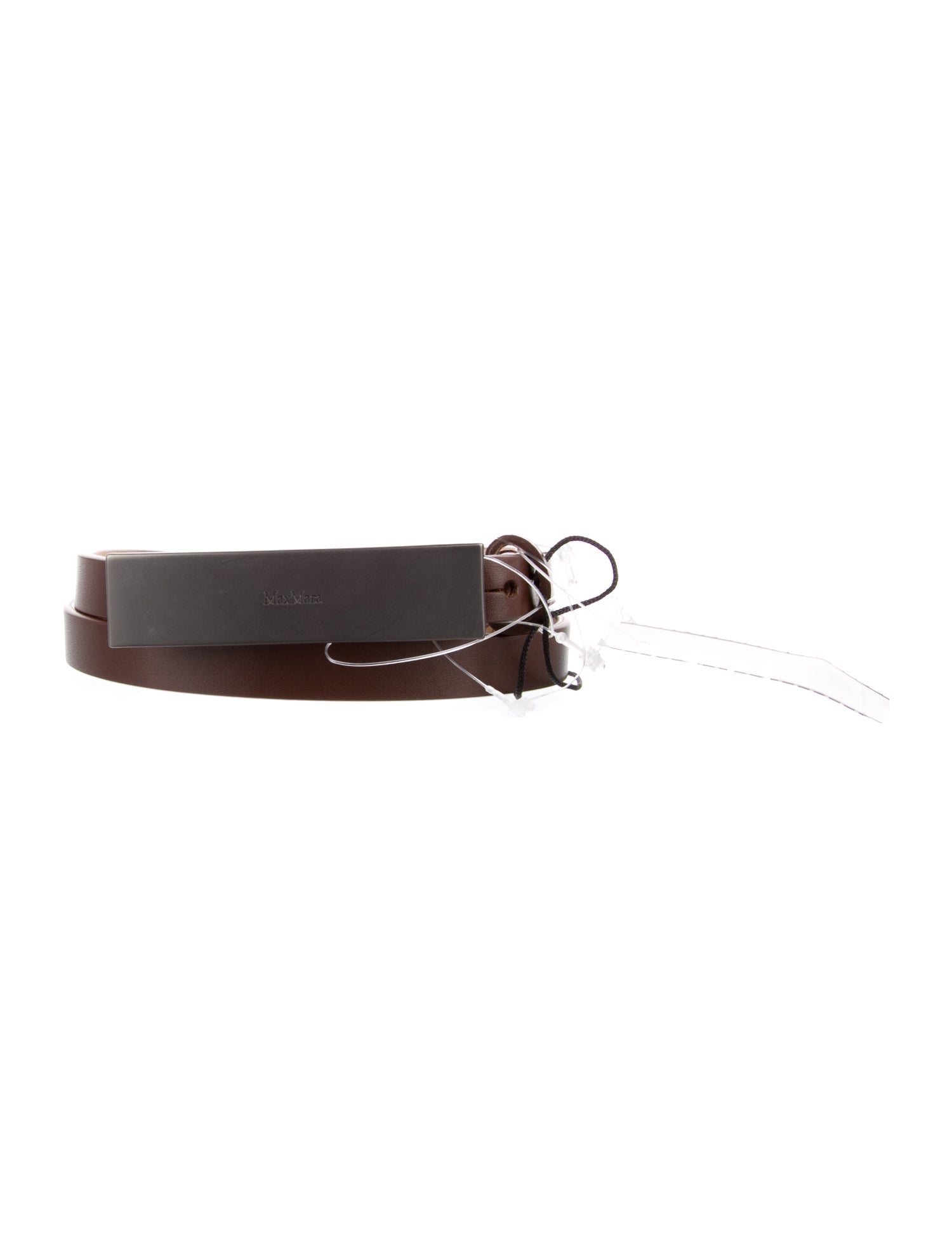 Max Mara Skinny Leather Belt w/ Tags
