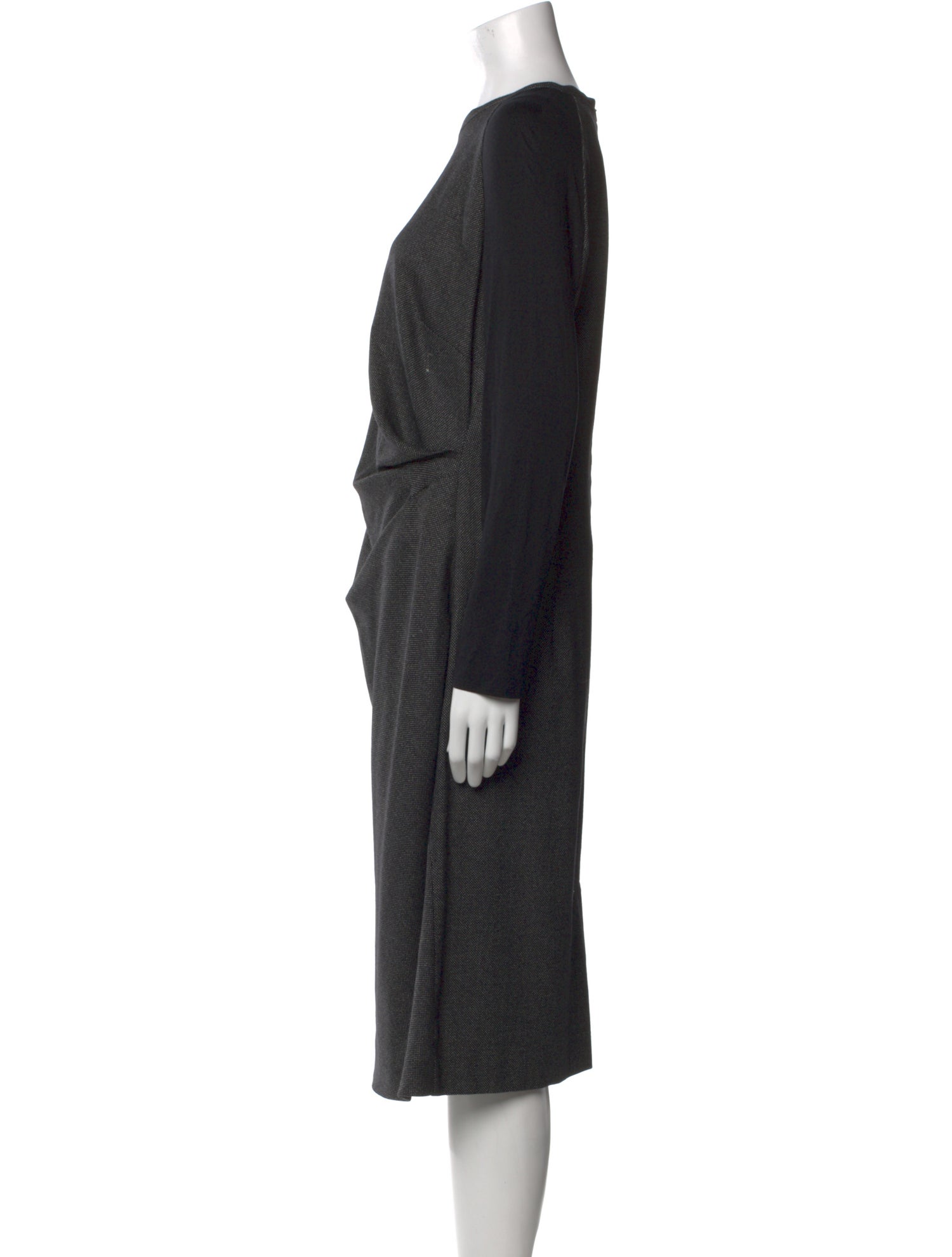 Max Mara Virgin Wool Midi Length Dress