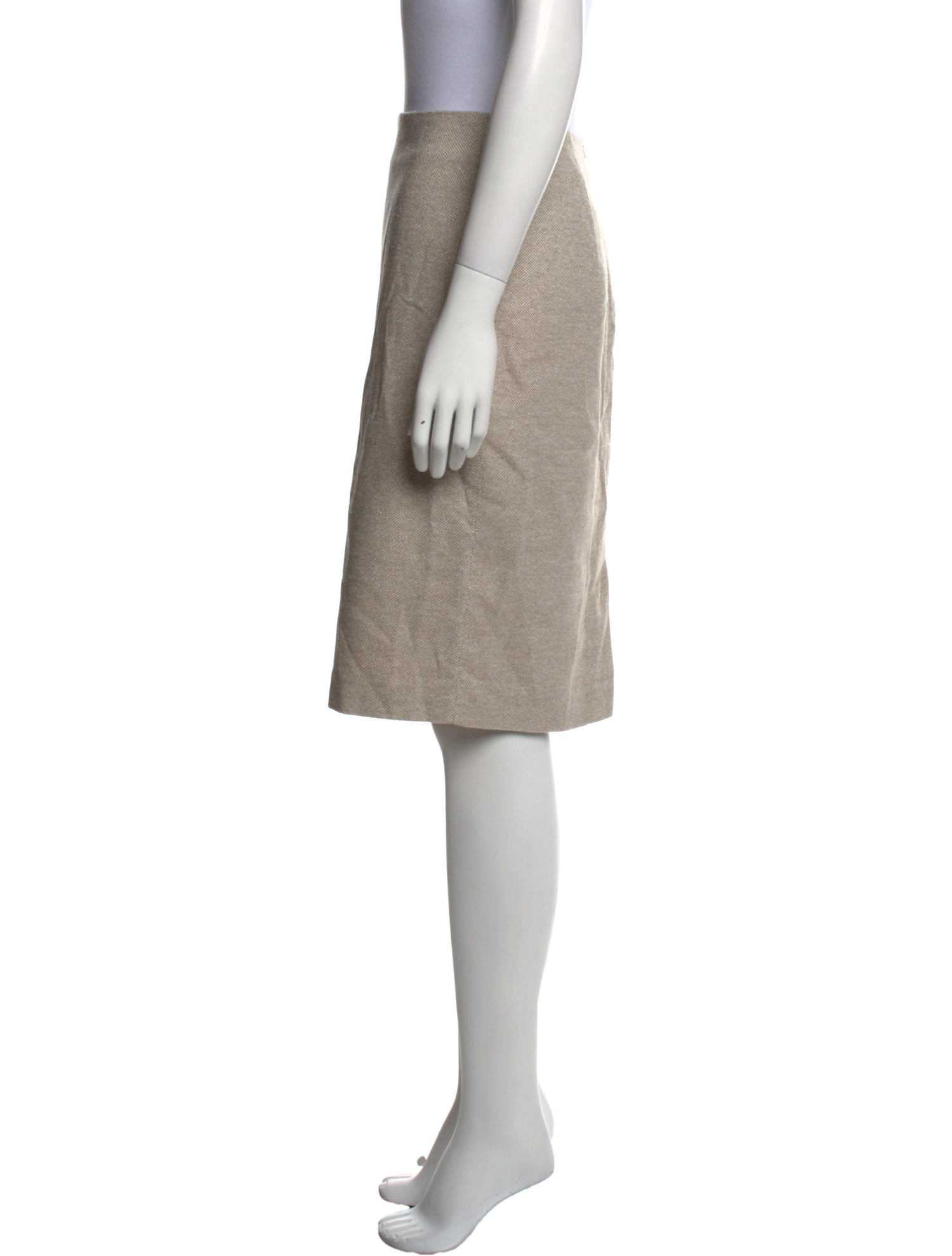 Max Mara Silk Knee-Length Skirt