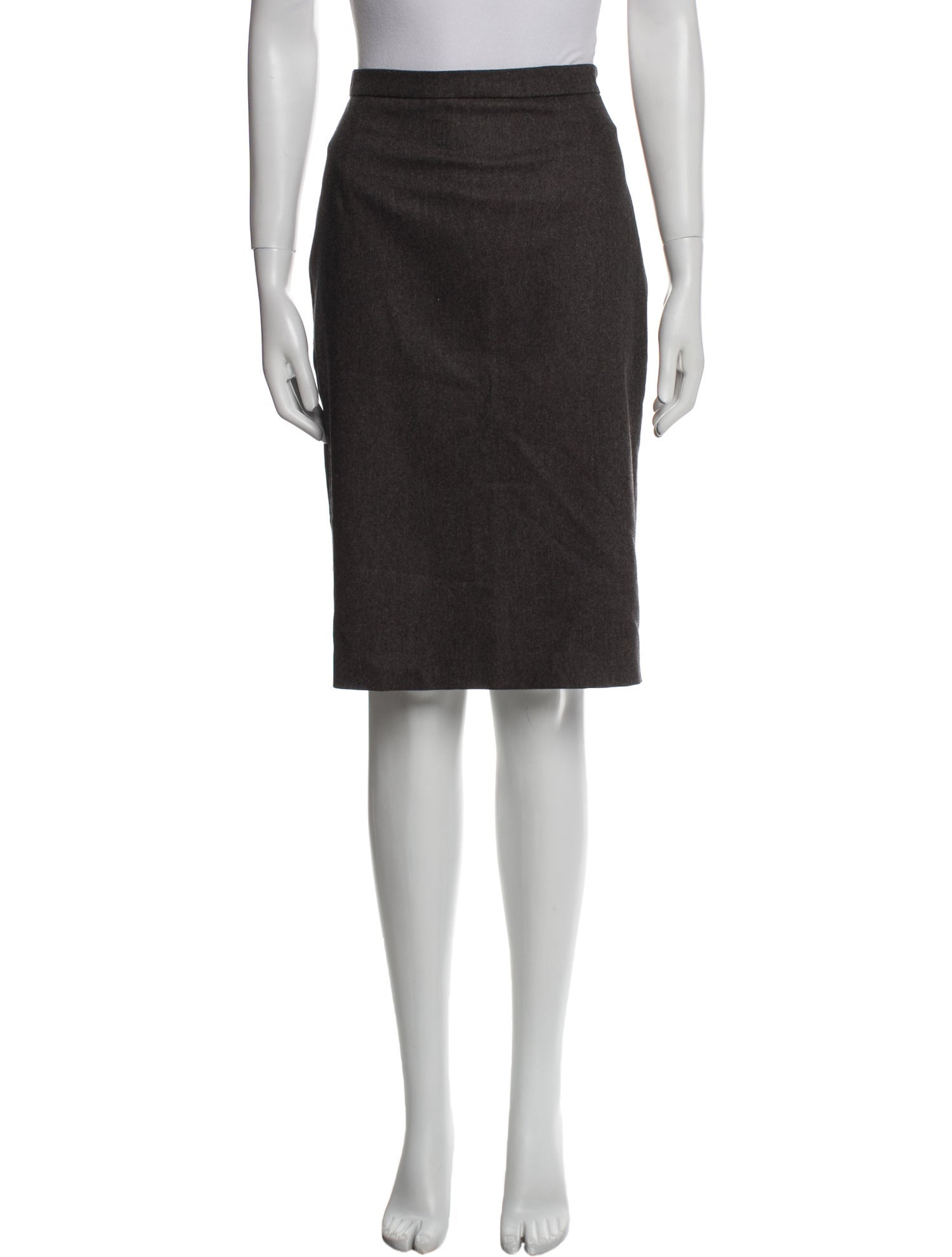 Max Mara Virgin Wool Knee-Length Skirt