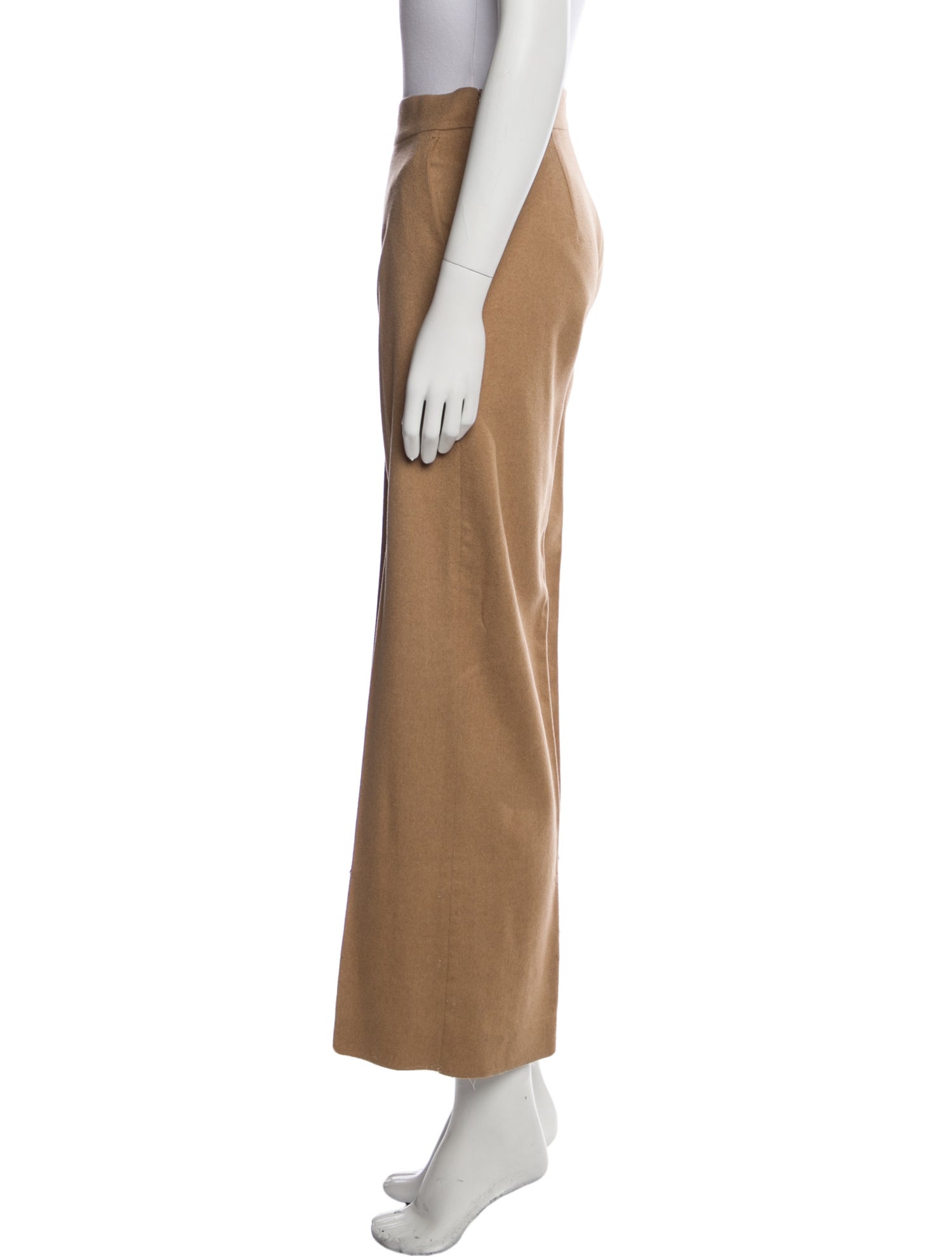 Max Mara Camel Hair Wide Leg Pants