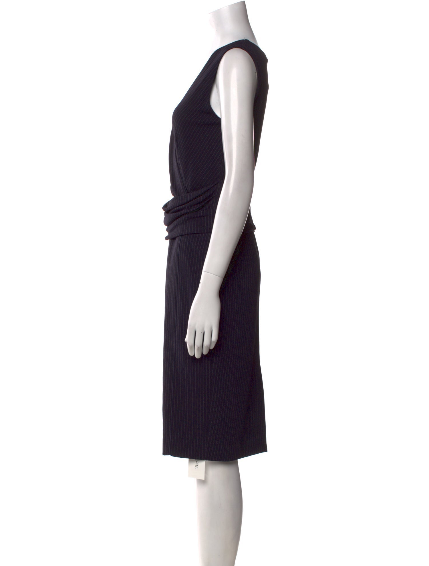 Max Mara V-Neck Knee-Length Dress