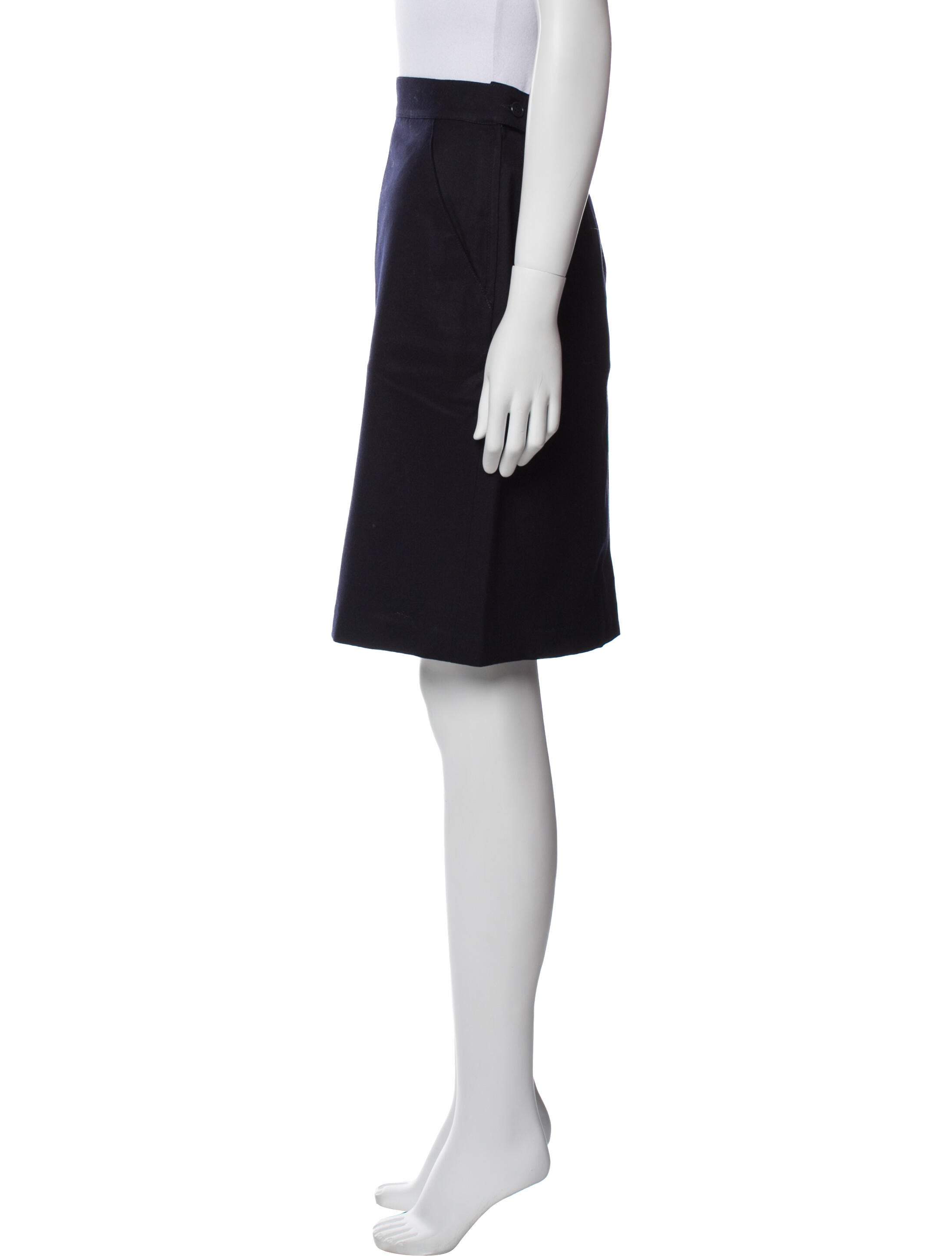 Max Mara Virgin Wool Knee-Length Skirt