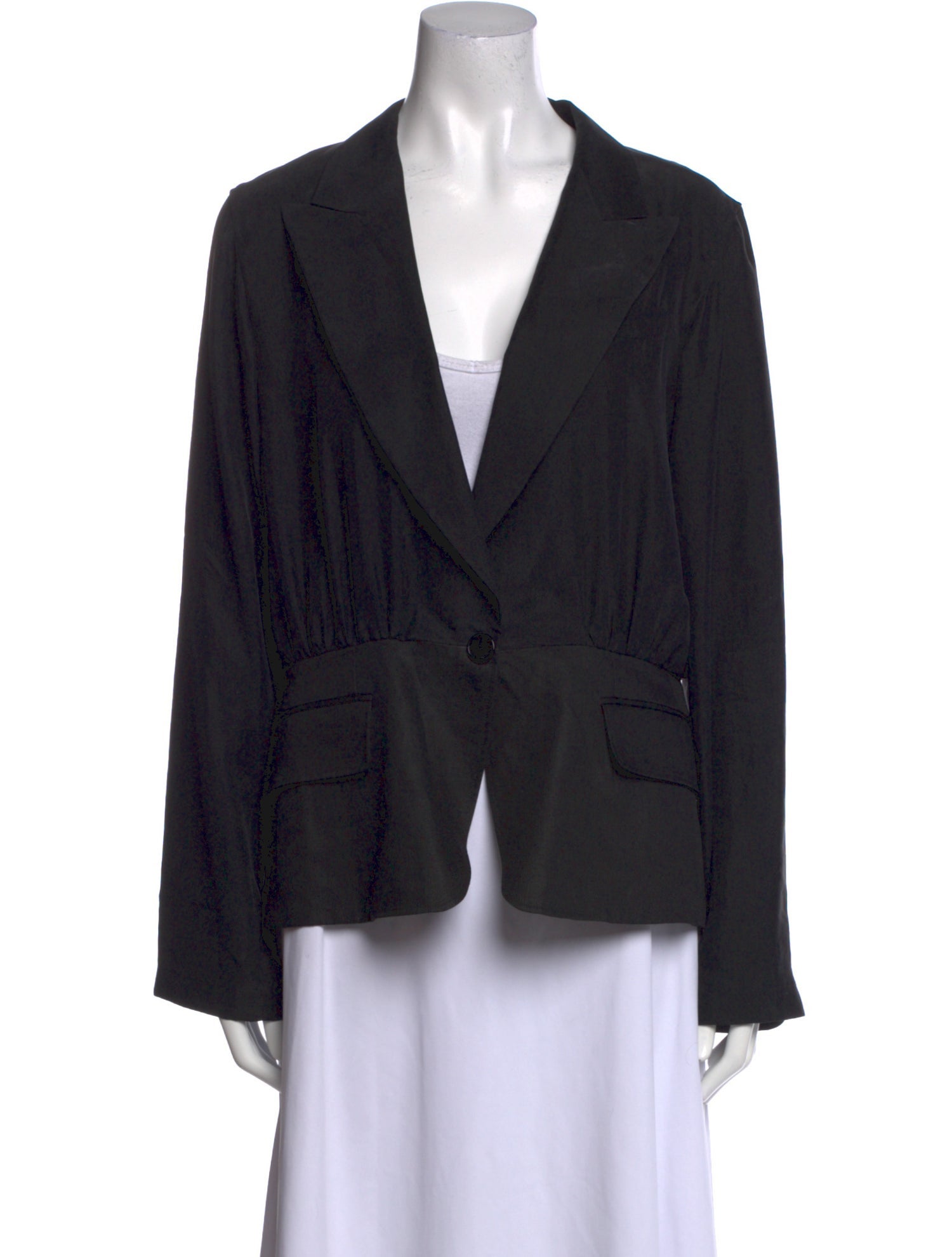 Max Mara Silk V-Neck Blouse