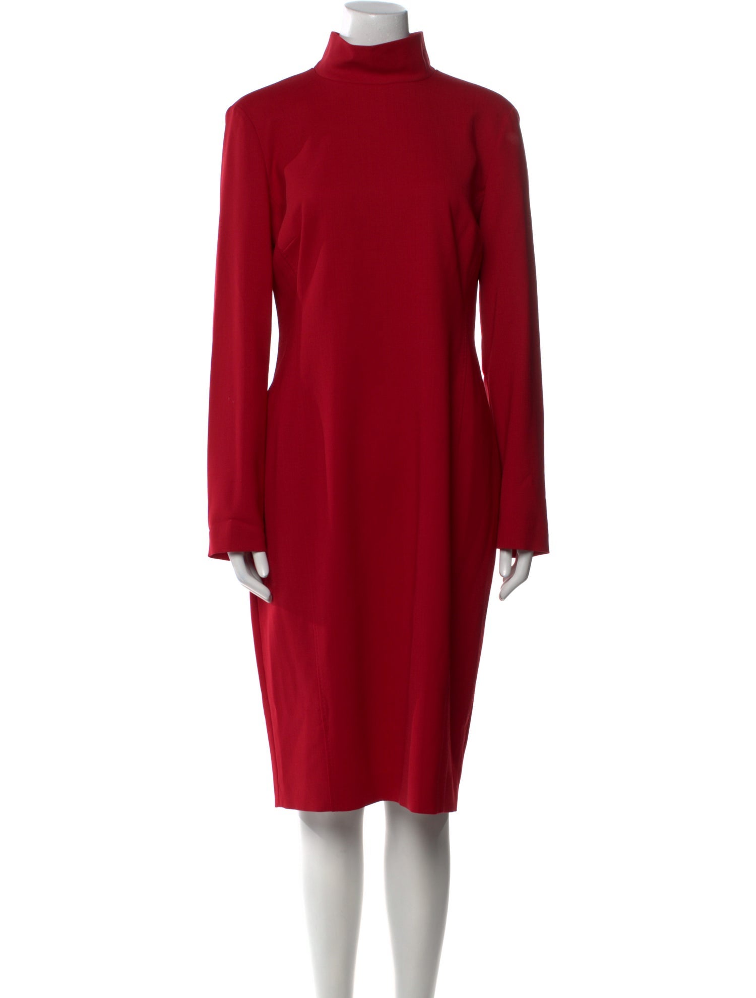 Max Mara Virgin Wool Midi Length Dress