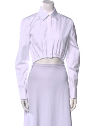 Max Mara Long Sleeve Crop Top