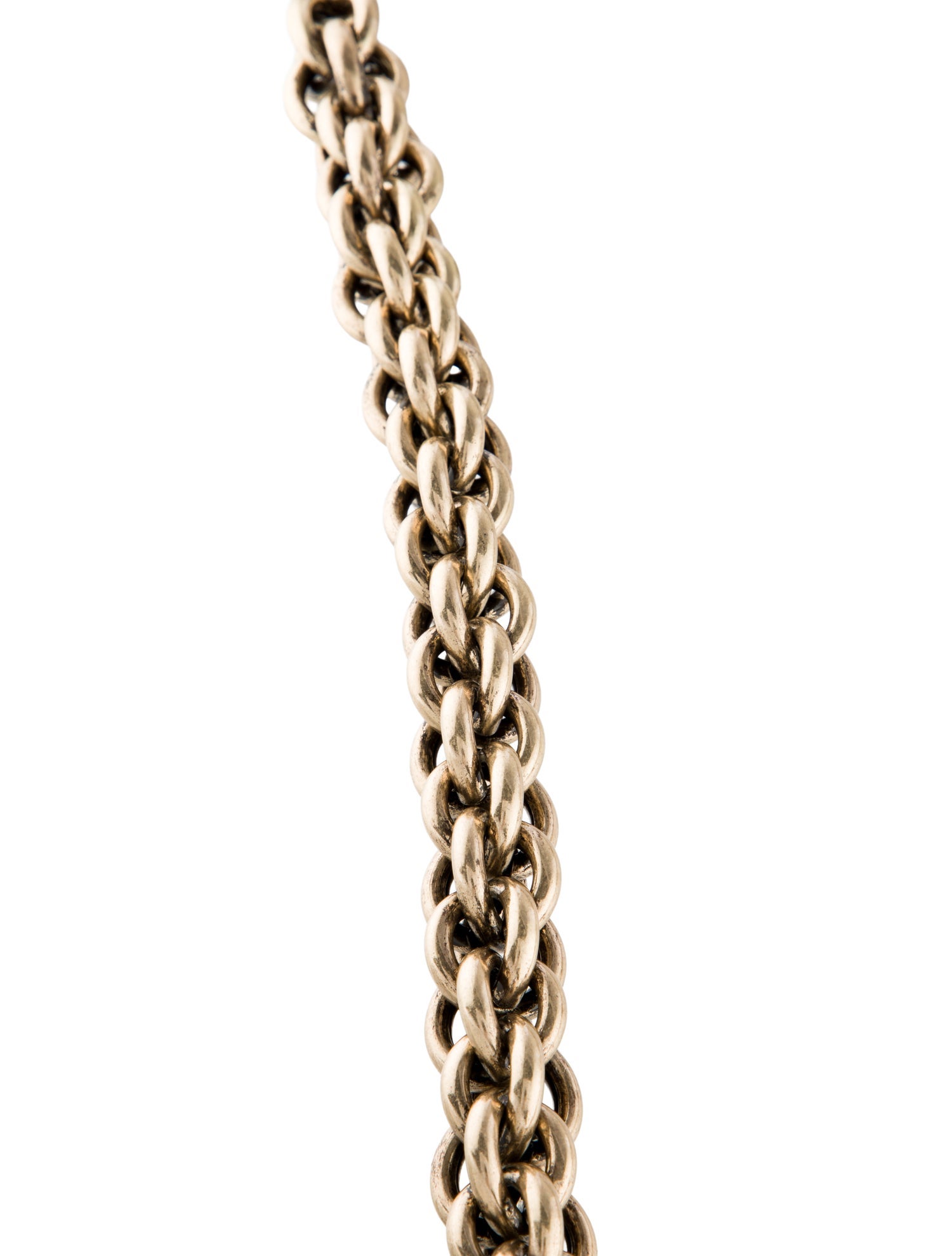 Max Mara Faux Pearl & Resin Chain Necklace