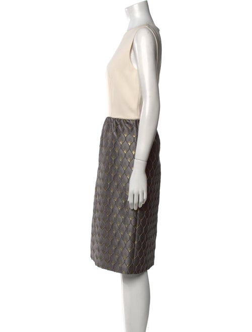Max Mara Printed Knee-Length Dress