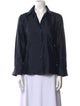 Max Mara Silk Long Sleeve Button-Up Top