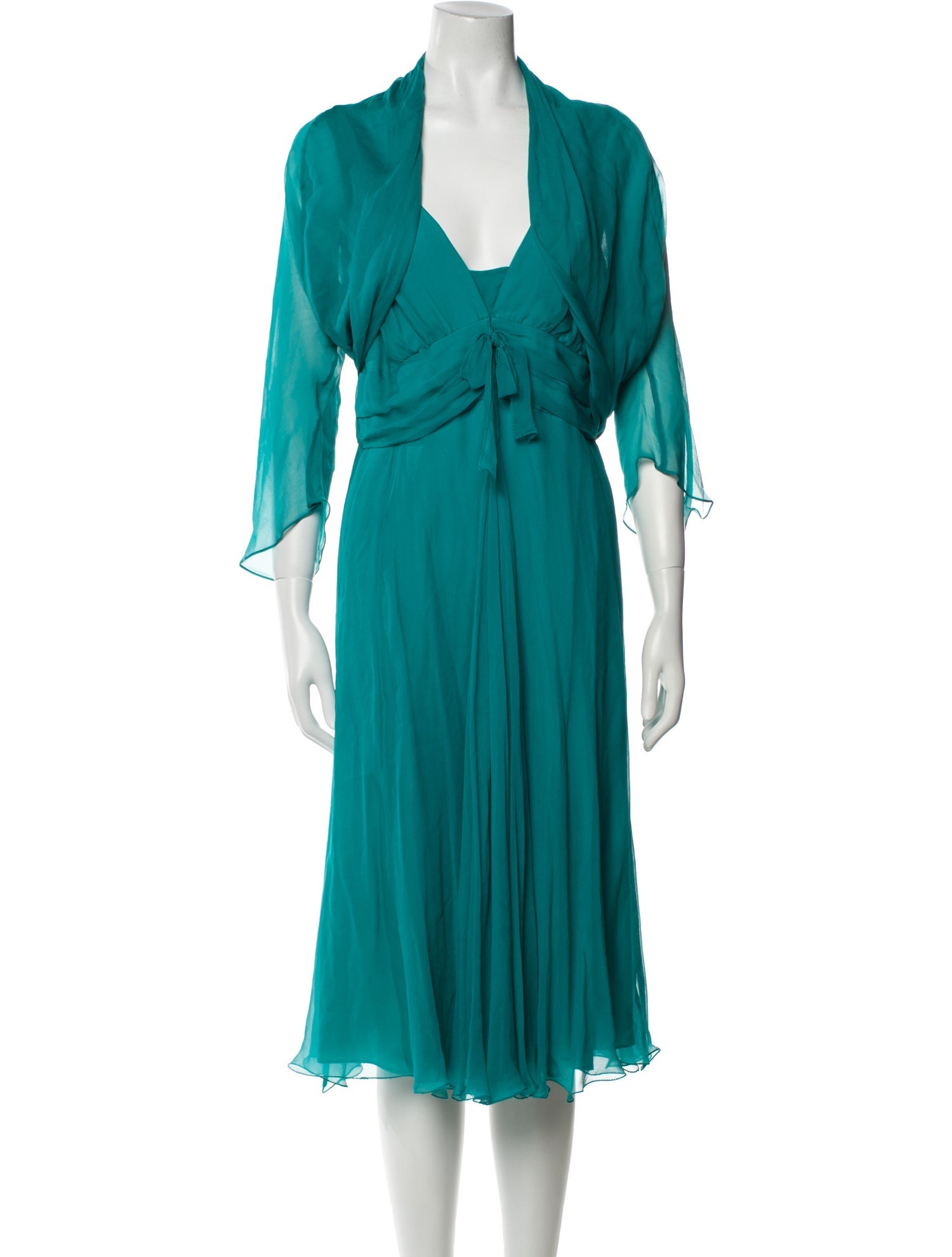 Max Mara Silk Pleated Accents Set w/ Tags