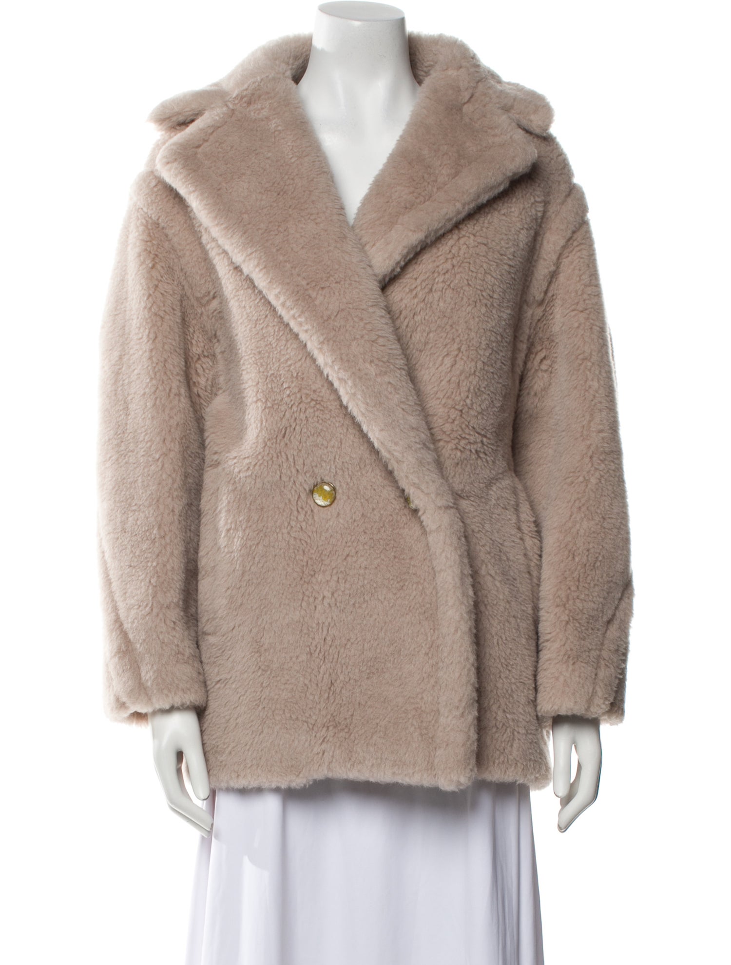 Max Mara Alpaca Faux Fur Coat w/ Tags