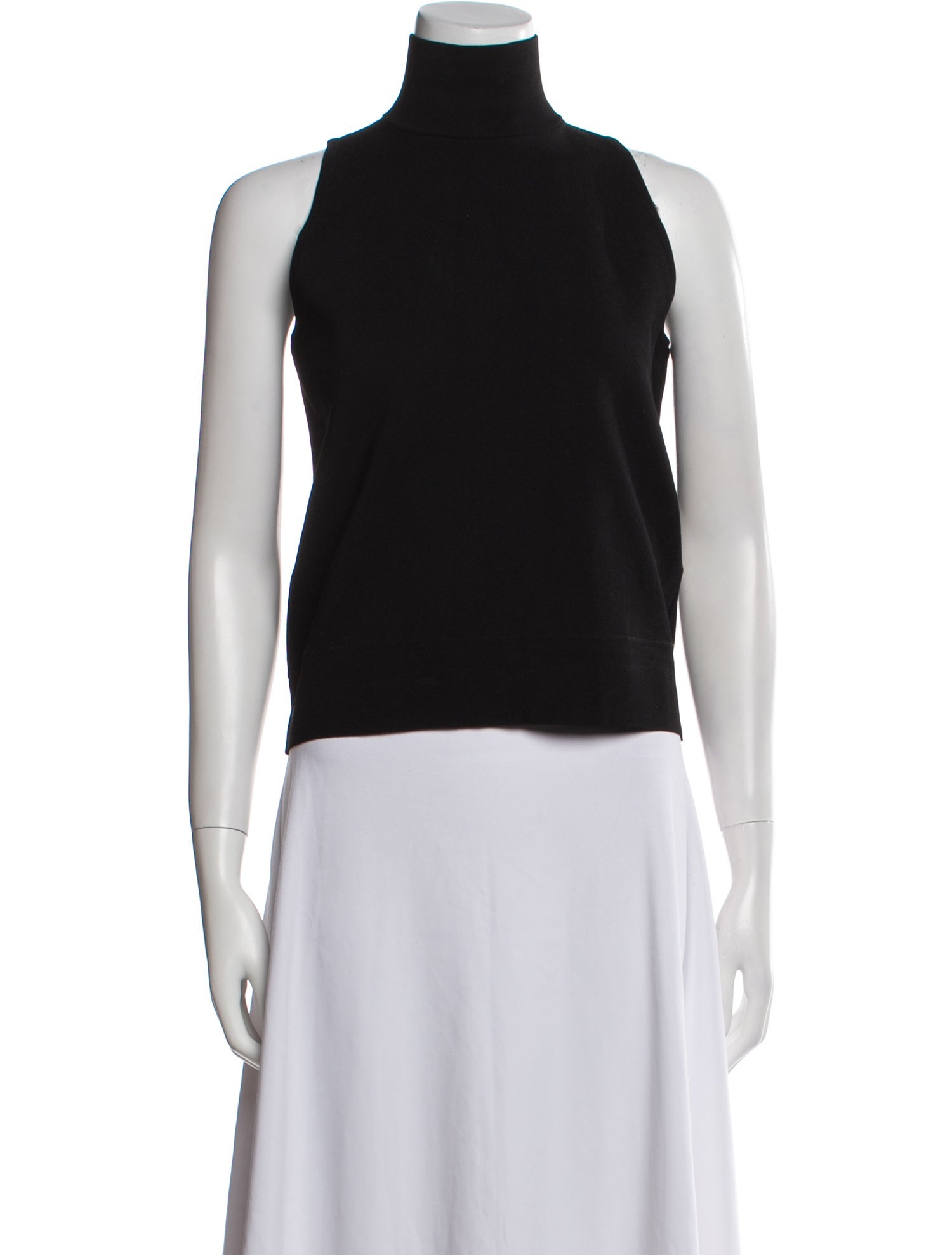 Max Mara Wool Turtleneck Crop Top
