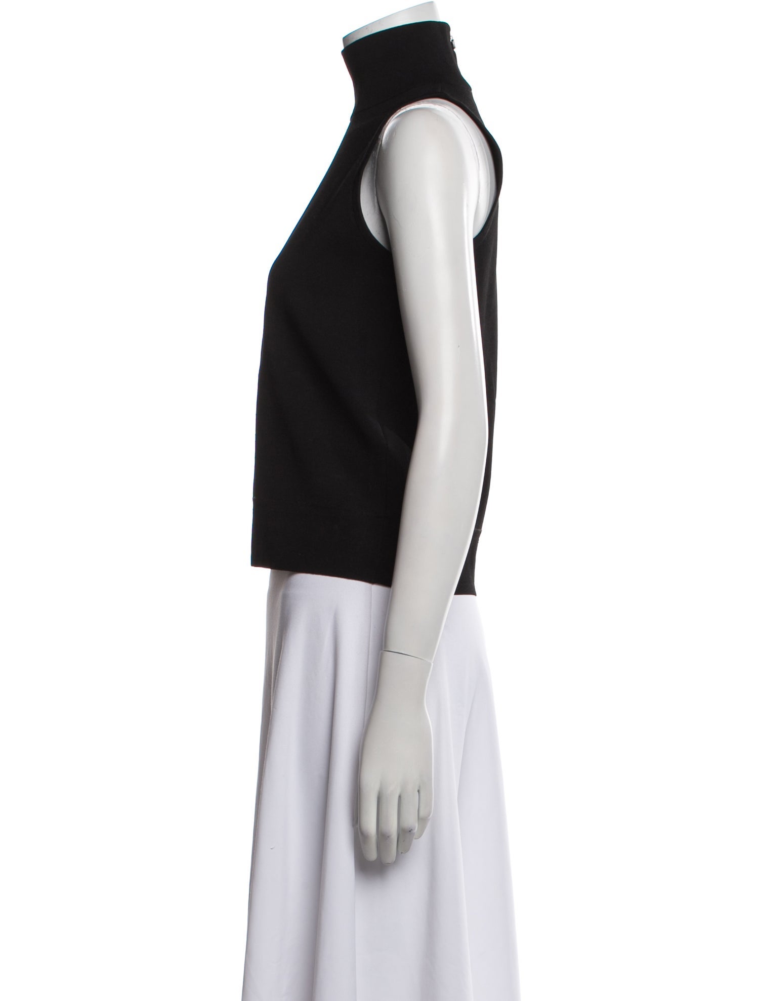 Max Mara Wool Turtleneck Crop Top