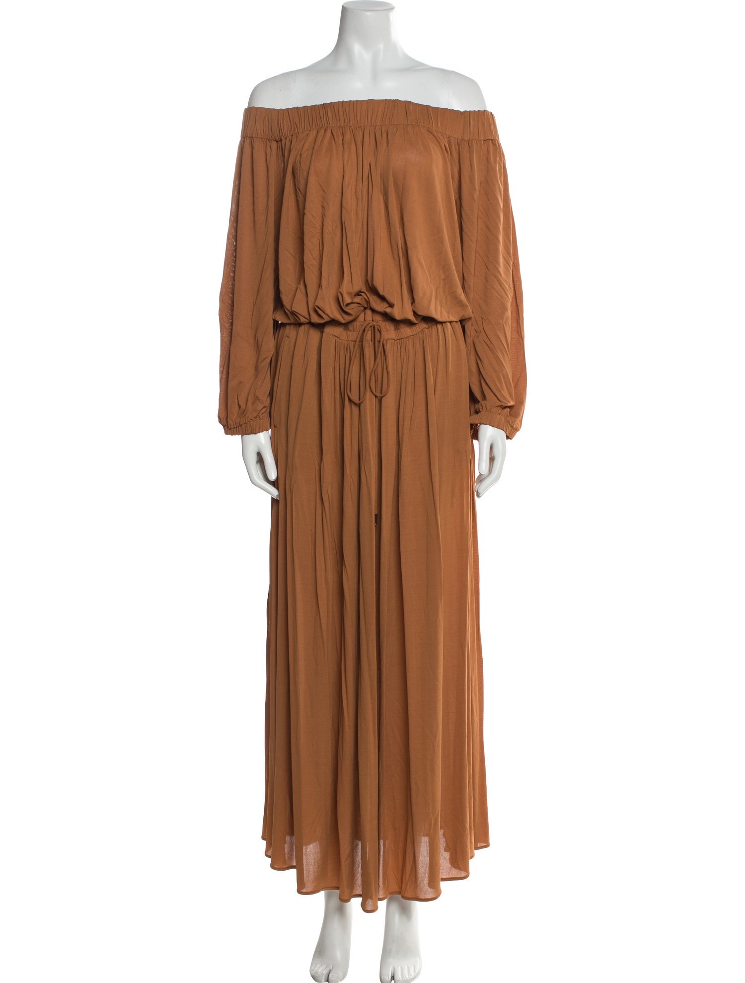 Max Mara Off-The-Shoulder Long Dress w/ Tags