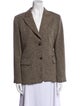 Max Mara Wool Printed Blazer