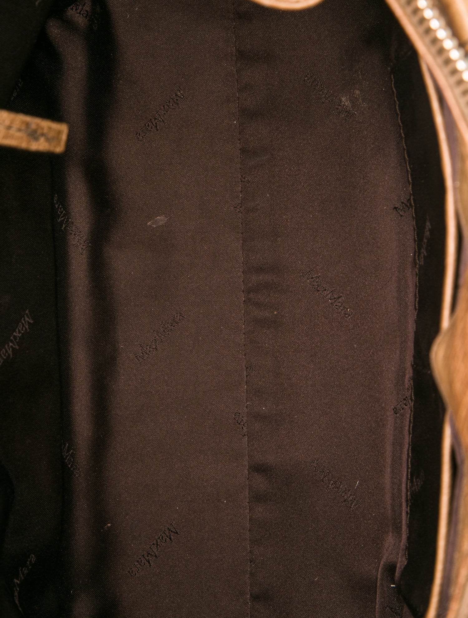 Max Mara Ostrich Top Handle Bag