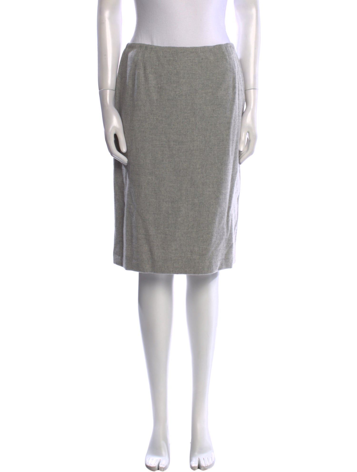 Max Mara Virgin Wool Knee-Length Skirt