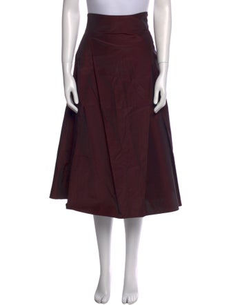 Max Mara Silk Midi Length Skirt