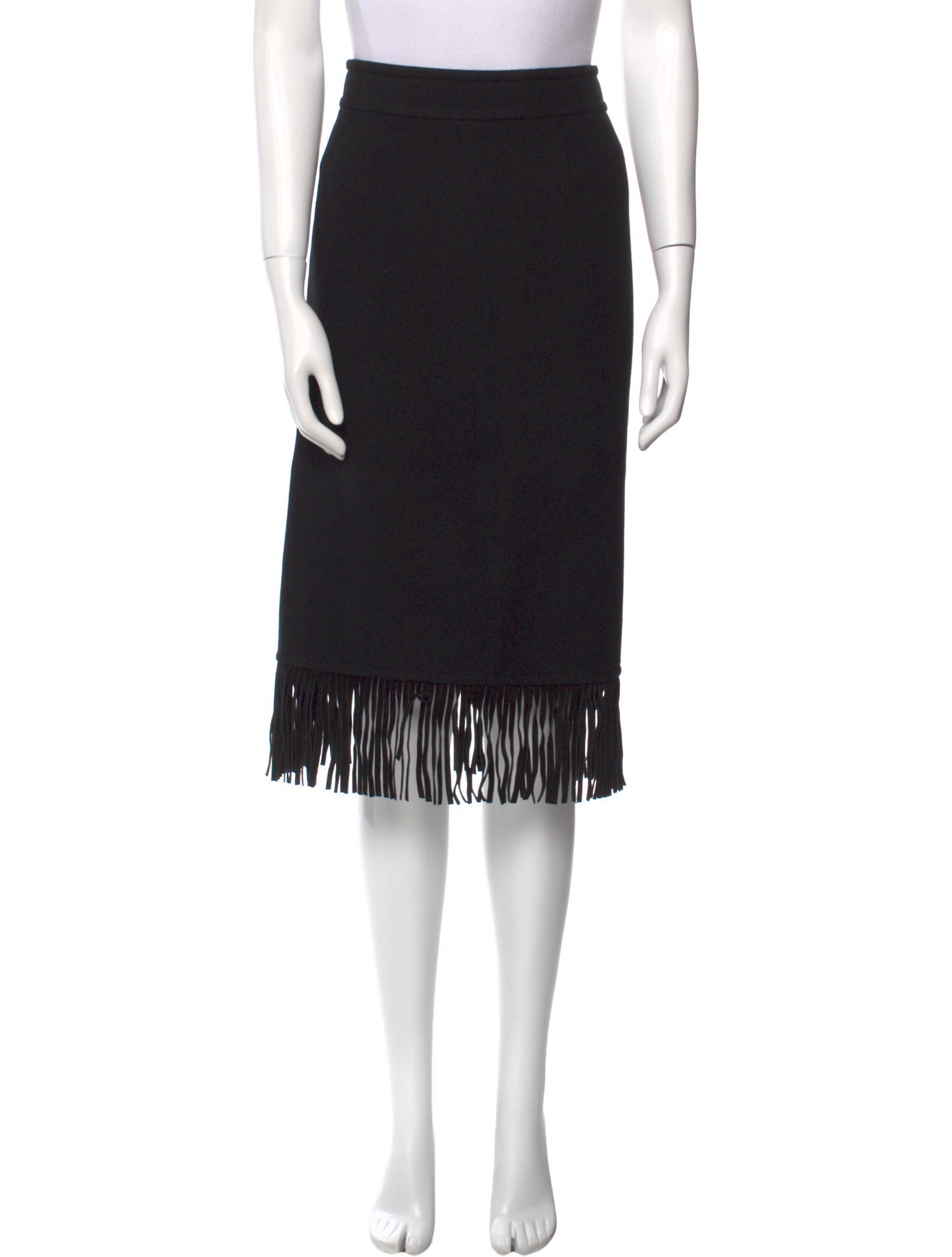 Max Mara Virgin Wool Knee-Length Skirt