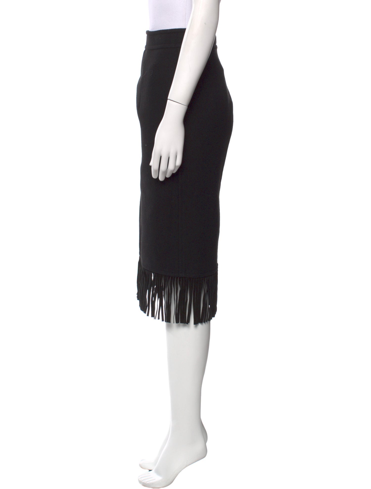 Max Mara Virgin Wool Knee-Length Skirt
