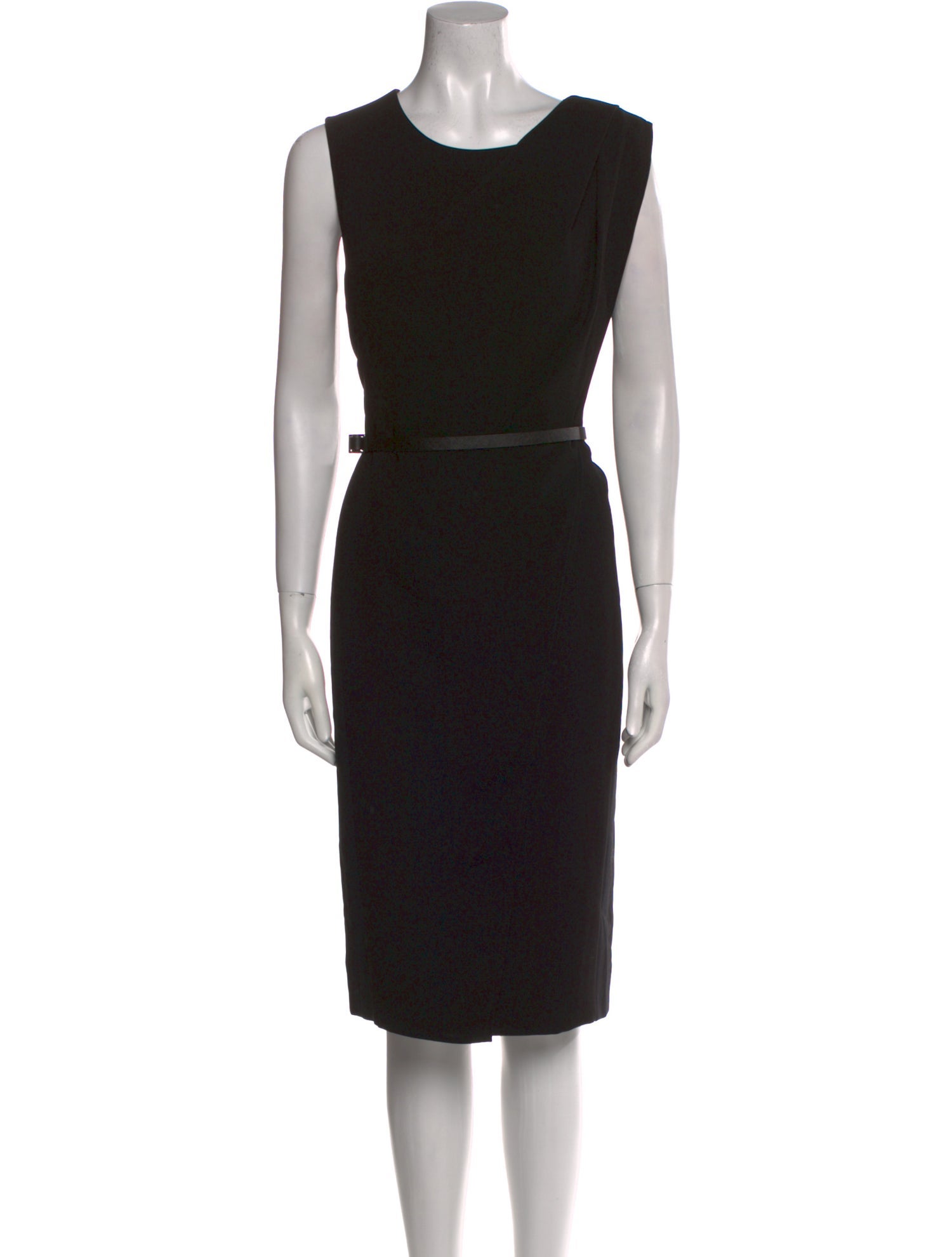 Max Mara Bateau Neckline Midi Length Dress