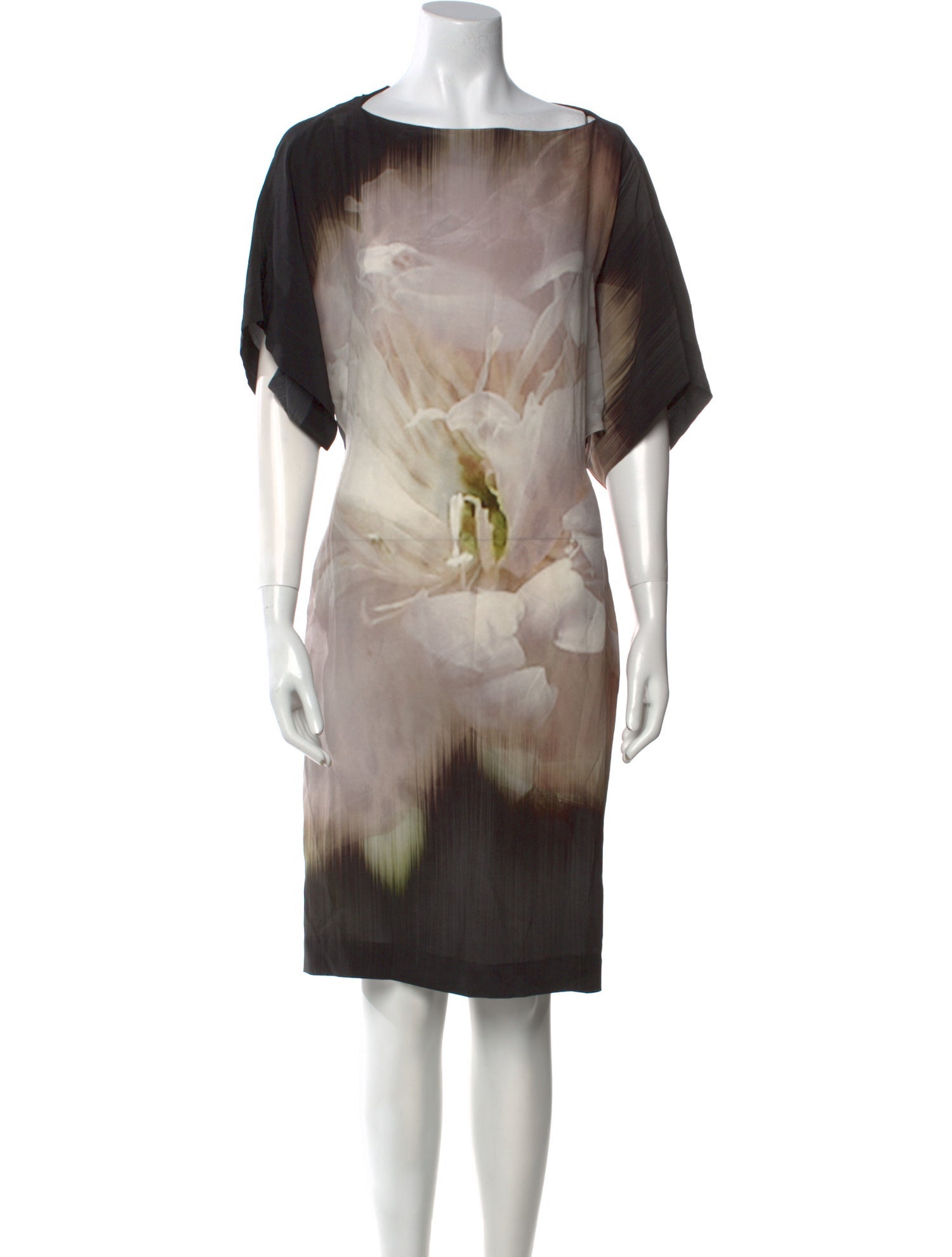 Max Mara Silk Knee-Length Dress