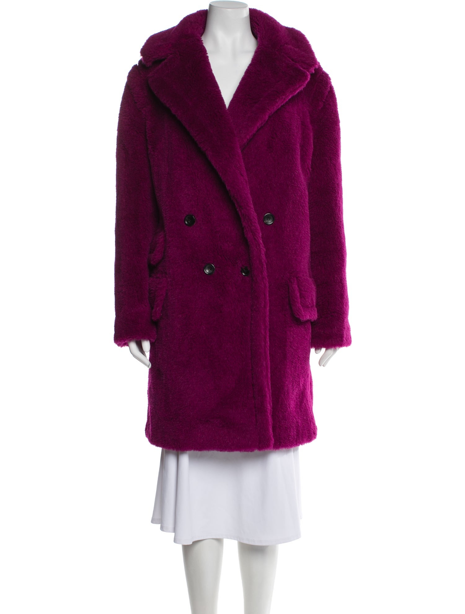 Max Mara Alpaca Faux Fur Coat