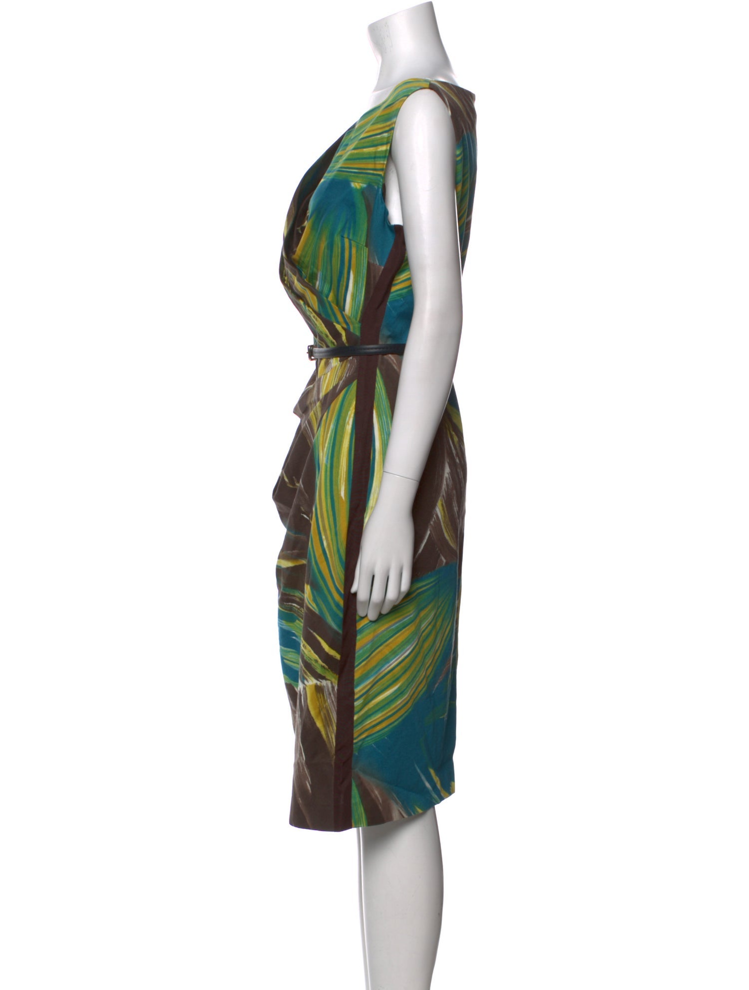 Max Mara Printed Knee-Length Dress