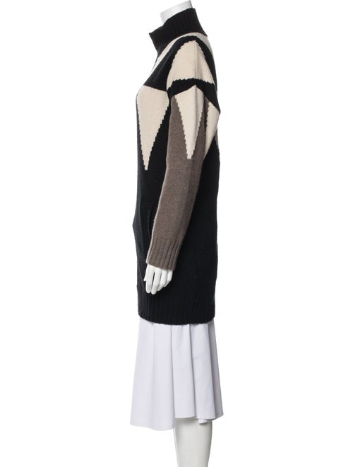 Max Mara Wool Colorblock Pattern Sweater