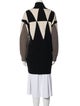 Max Mara Wool Colorblock Pattern Sweater