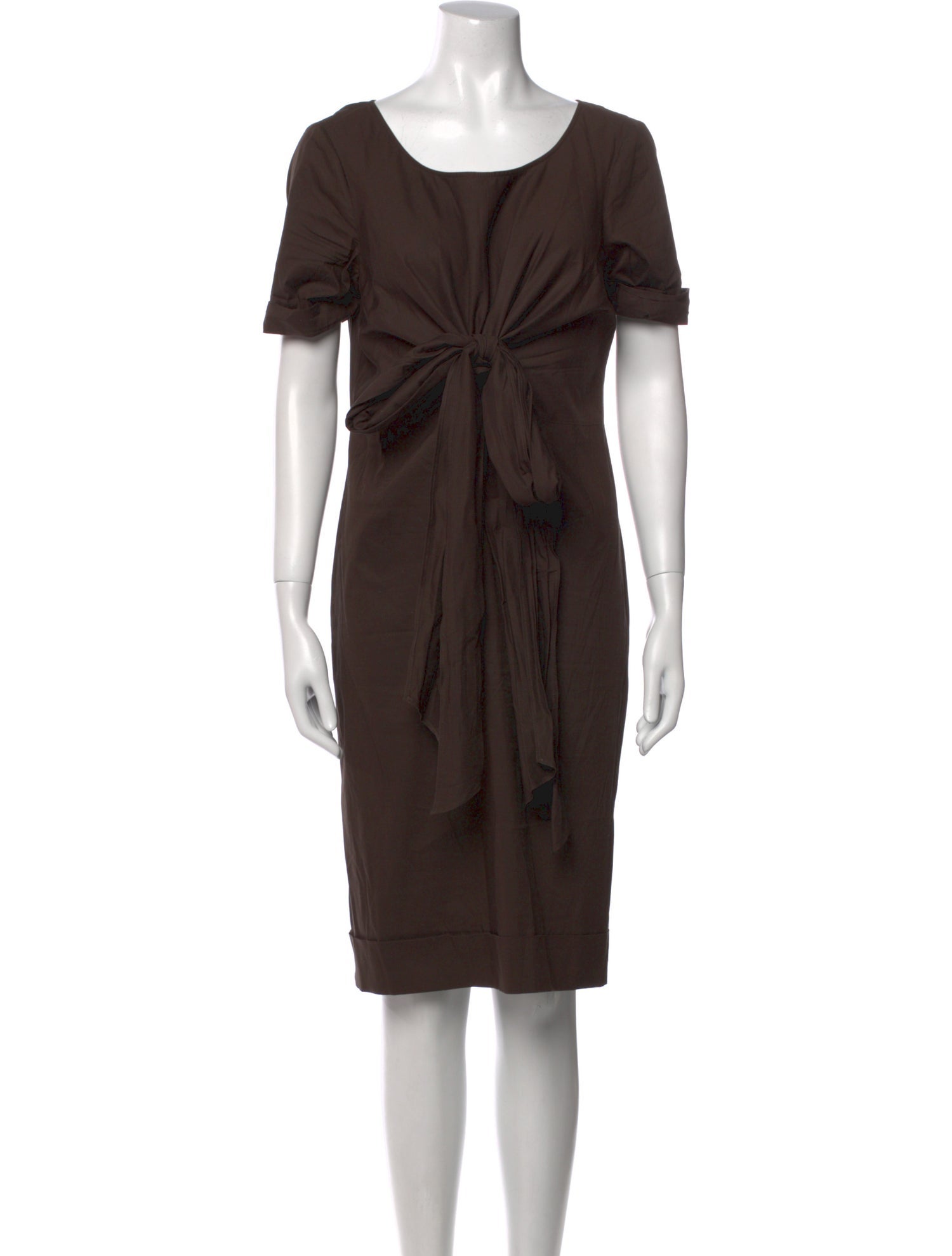 Max Mara Scoop Neck Knee-Length Dress