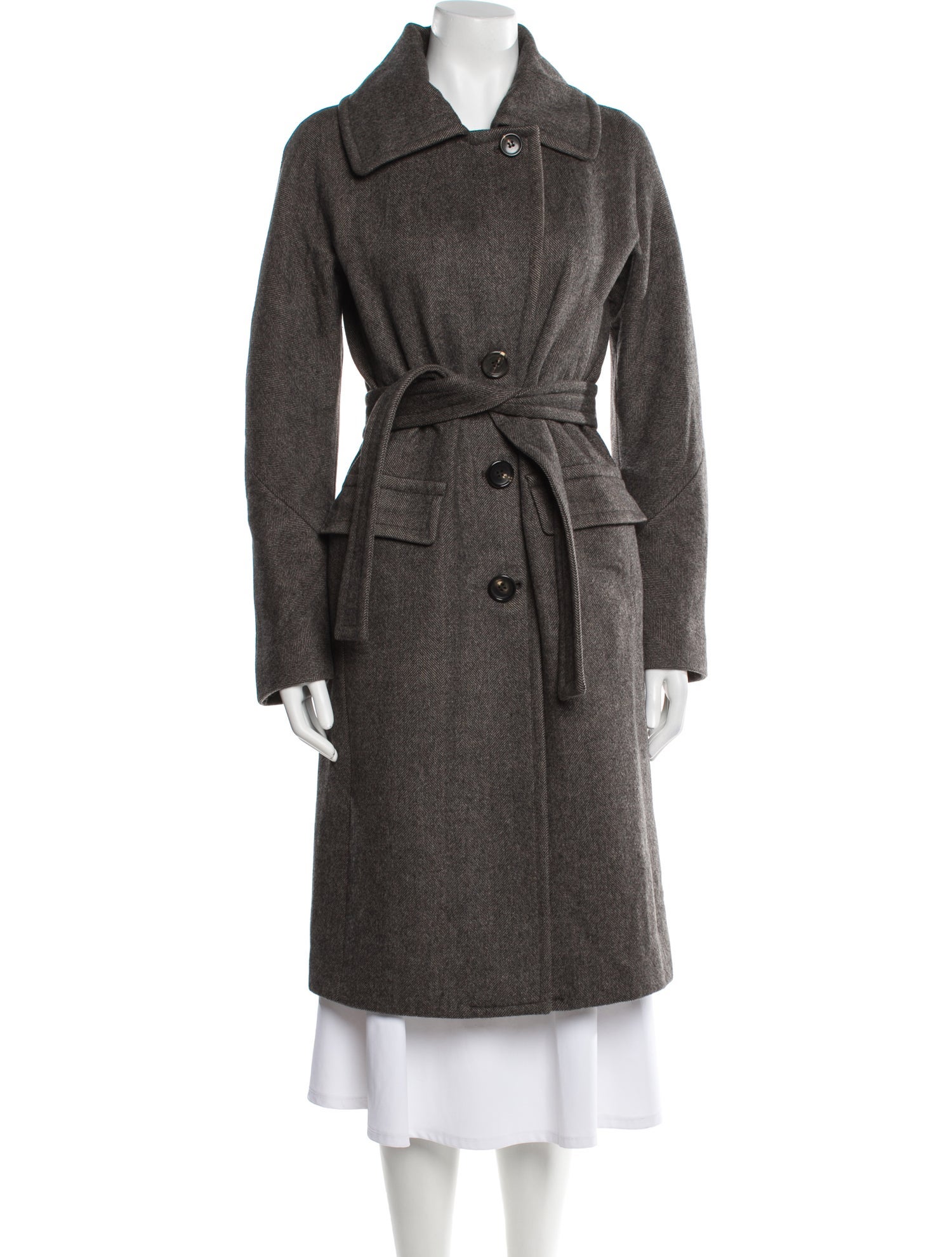 Max Mara Virgin Wool Trench Coat