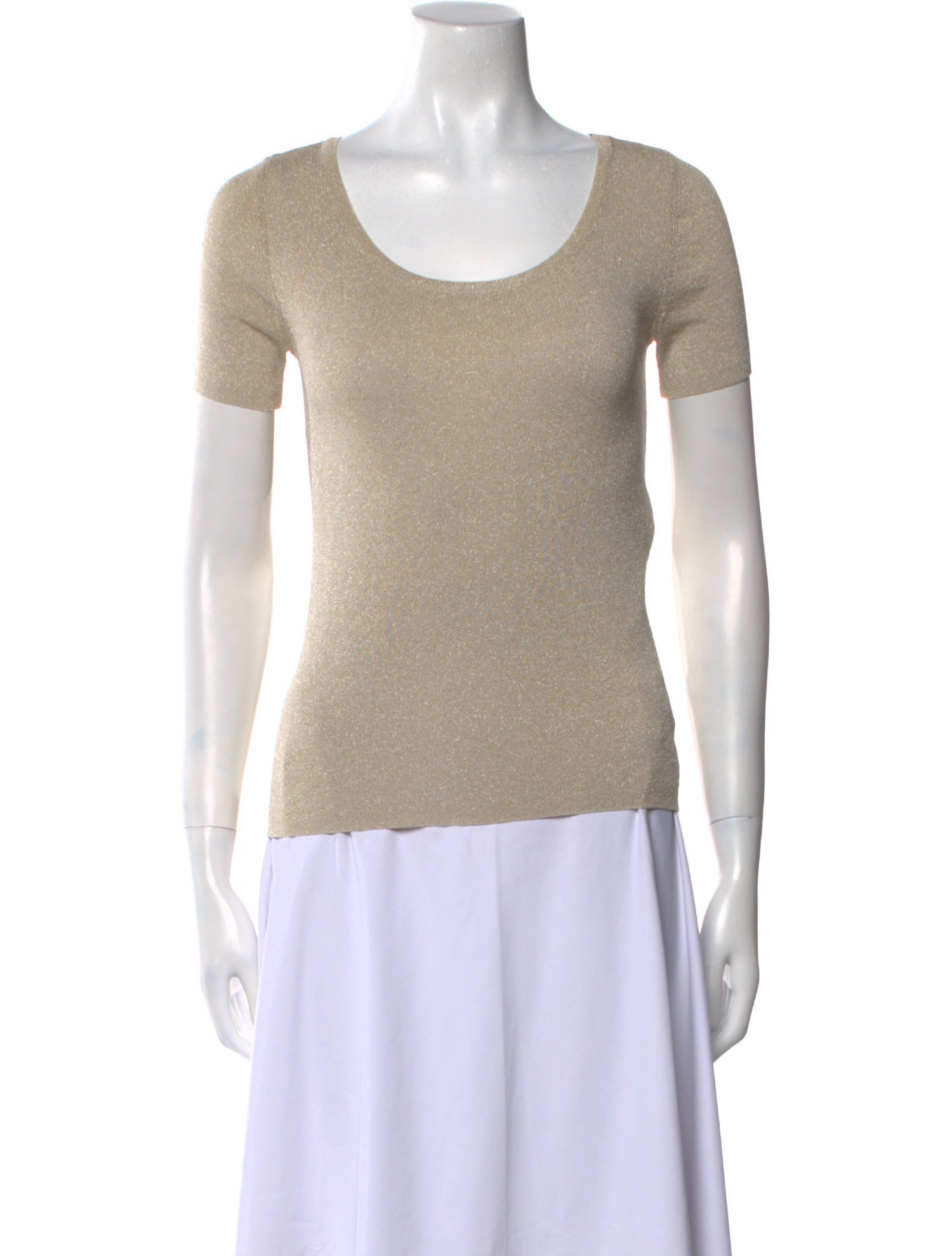 Max Mara Scoop Neck Short Sleeve T-Shirt