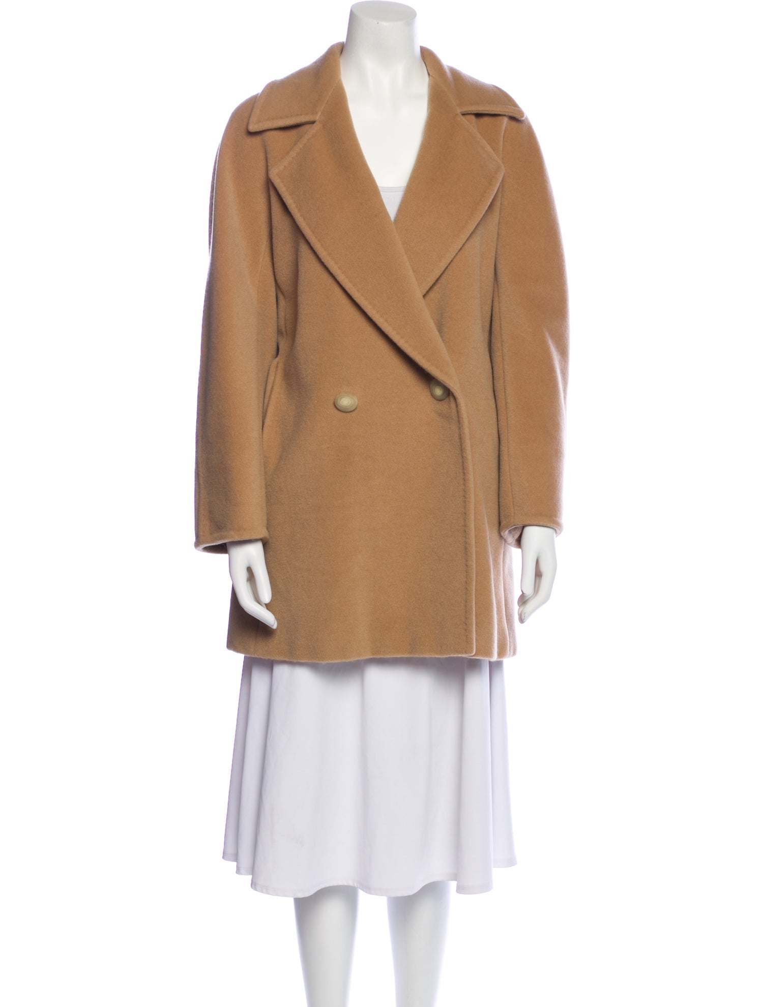 Max Mara Uscio Virgin Wool Peacoat