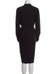 Max Mara Virgin Wool Midi Length Dress