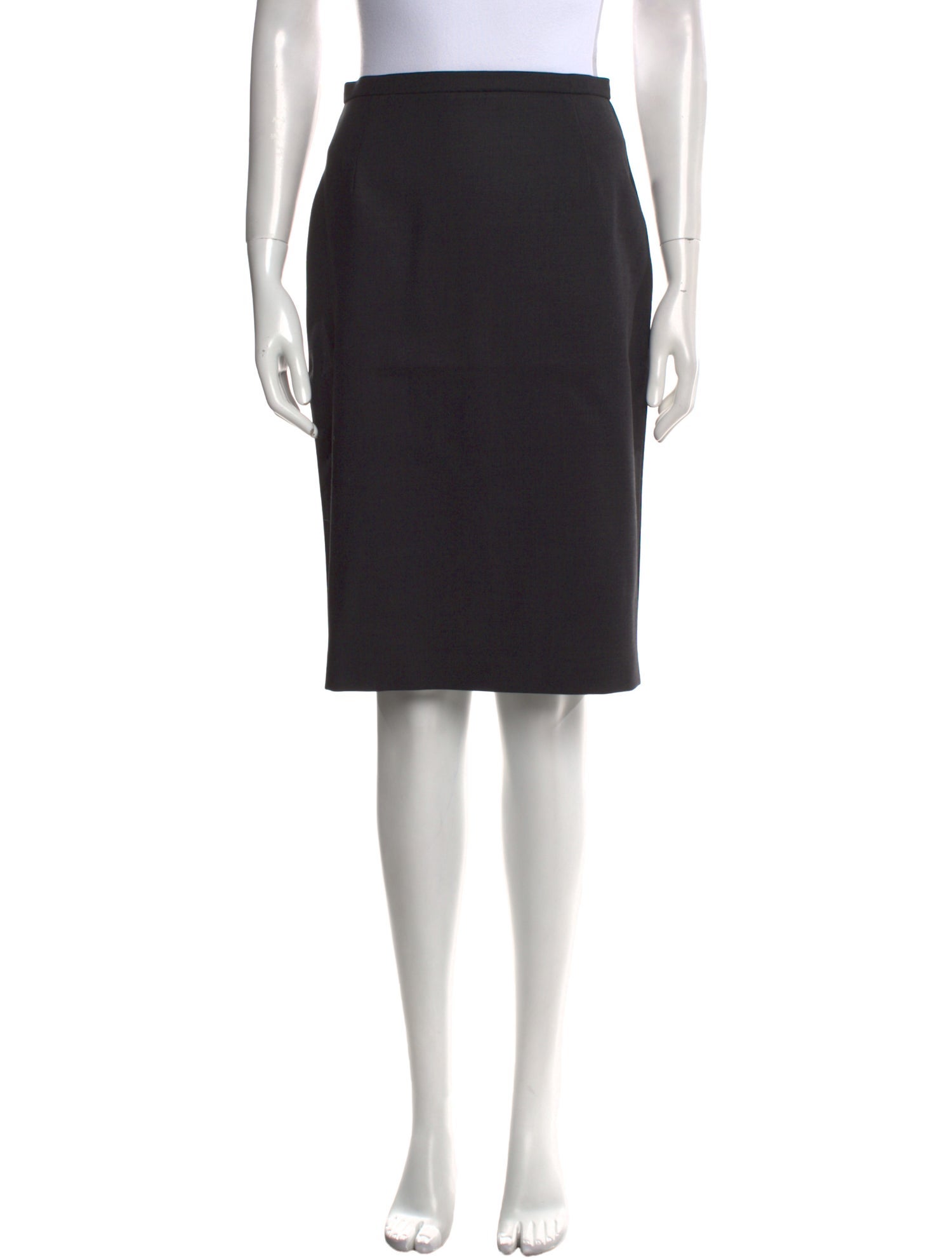 Max Mara Virgin Wool Knee-Length Skirt