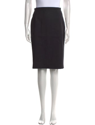 Max Mara Virgin Wool Knee-Length Skirt
