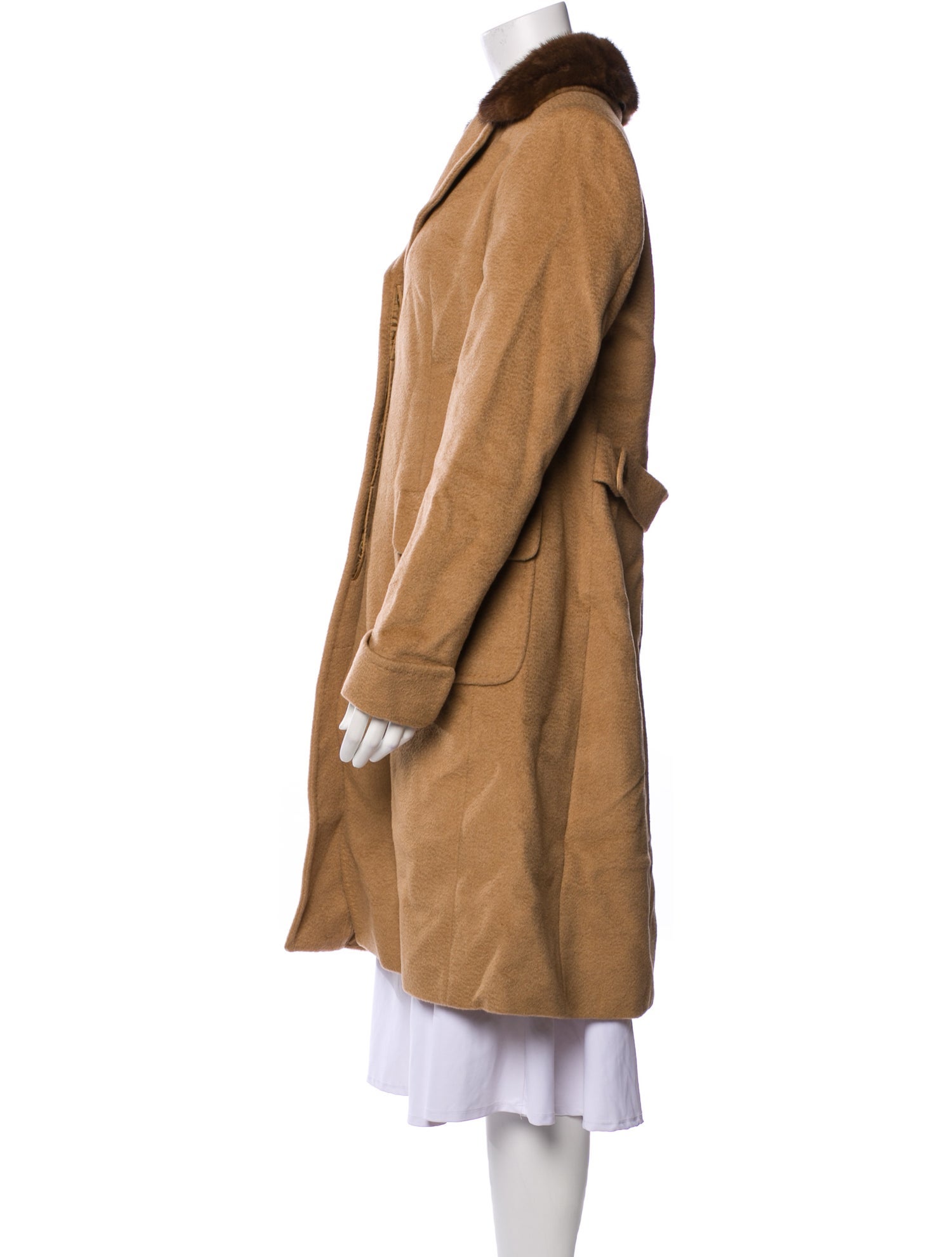 Max Mara Camel Hair Fur Coat