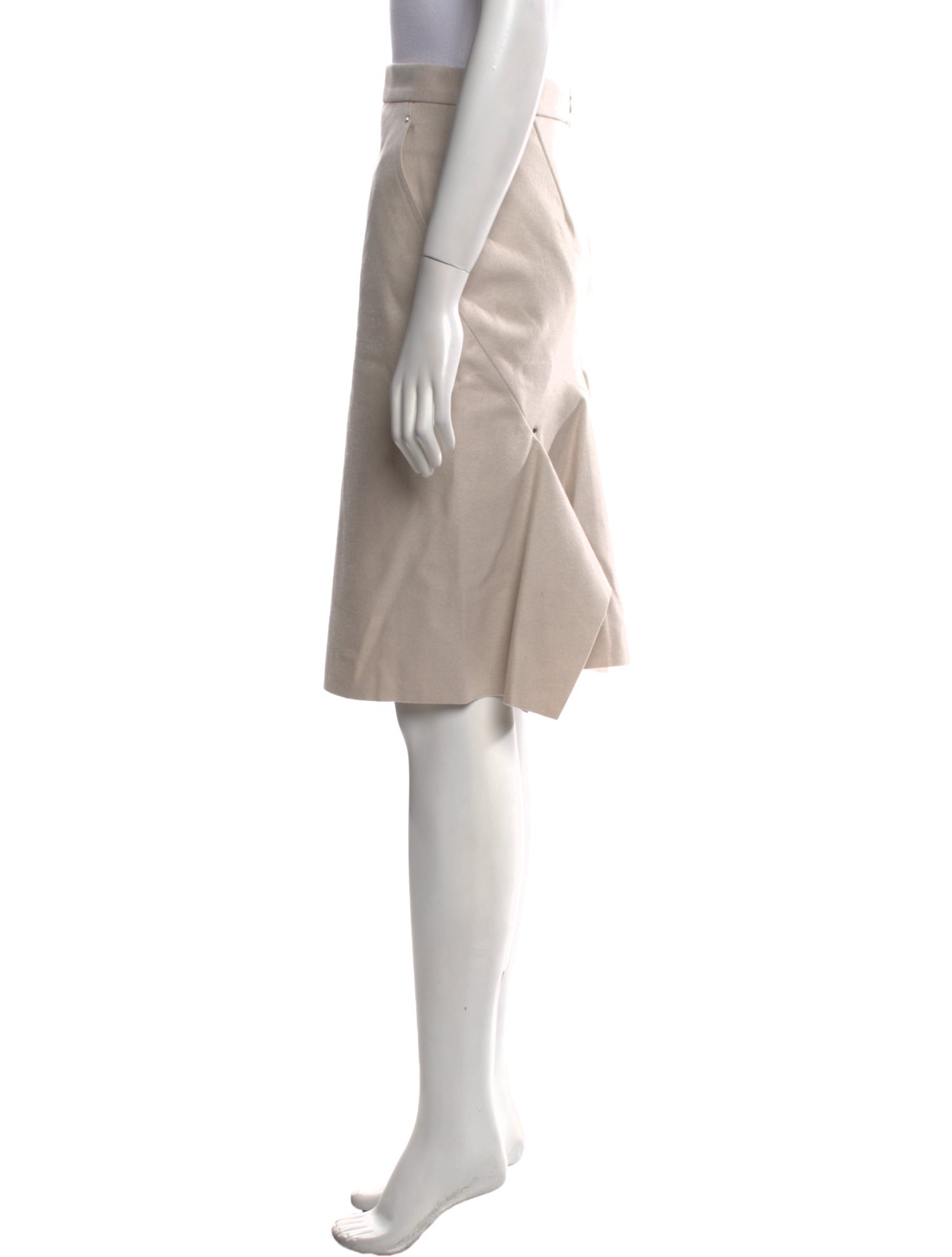 Max Mara Virgin Wool Knee-Length Skirt