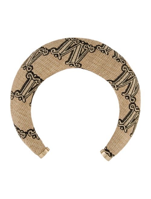 Max Mara Fabric Logo Choker Necklace